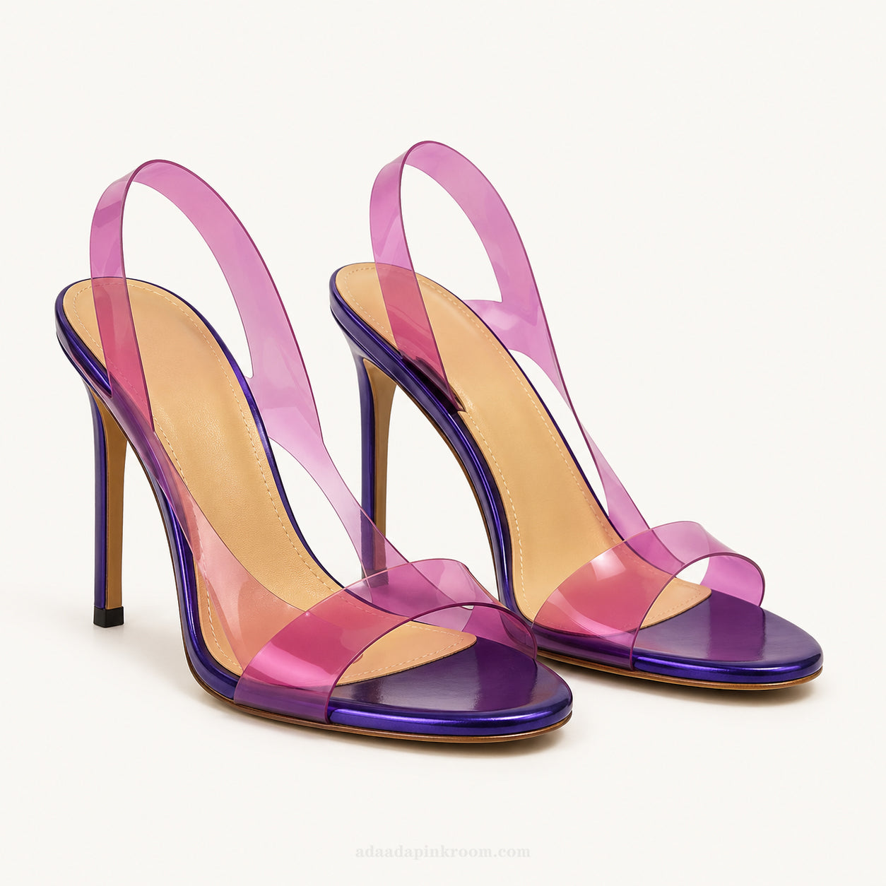 Transparent Heeled Sandals