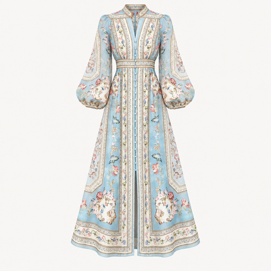 Celeste Floral Print Maxi Dress