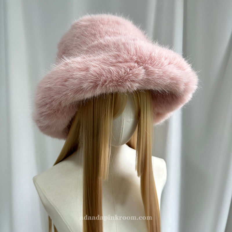 Plush bucket hat