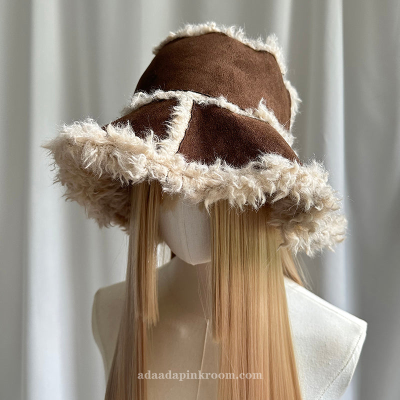 Plush bucket hat
