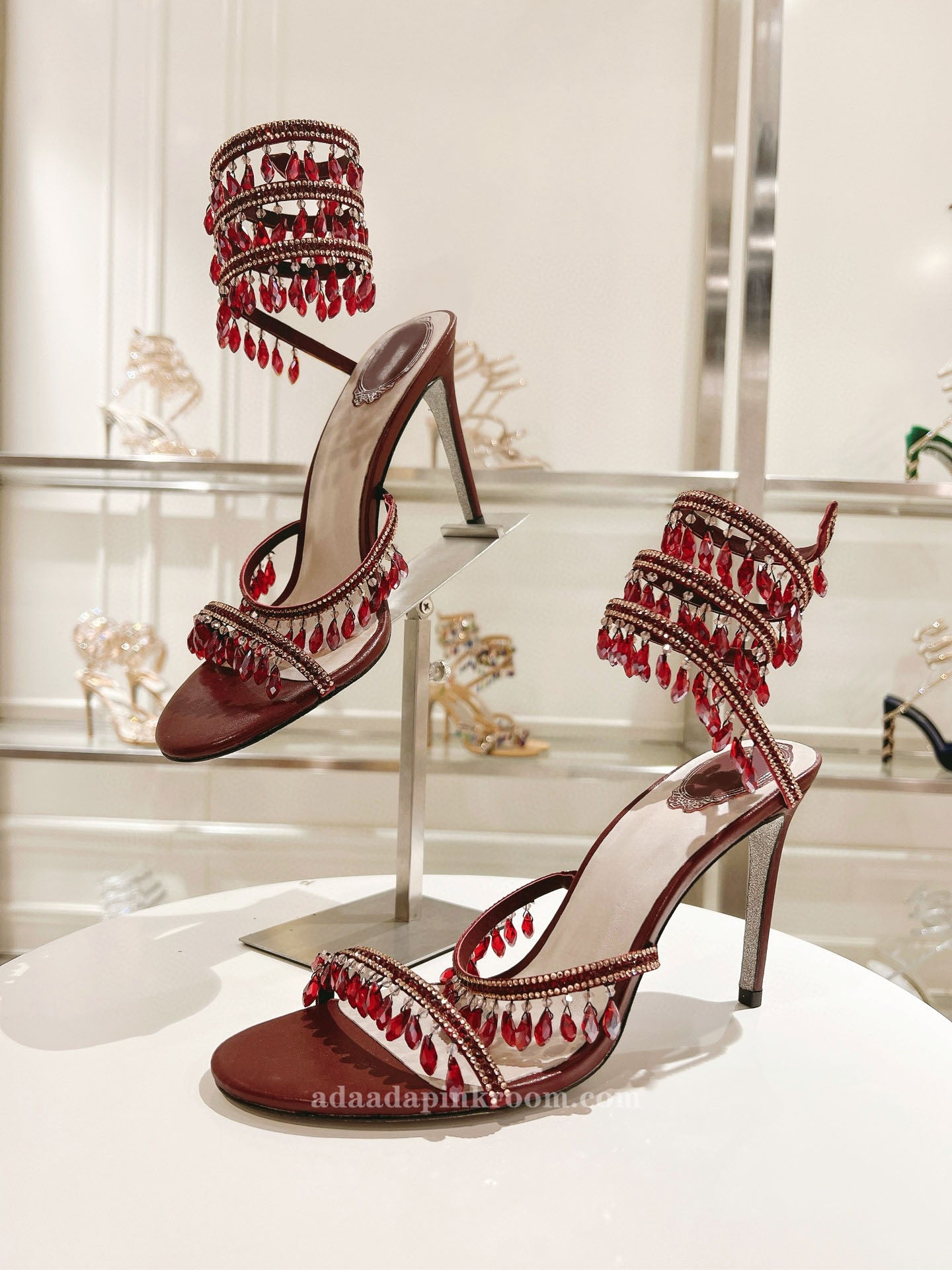 Stiletto crystal wedding shoes