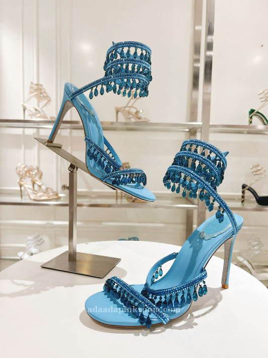 Stiletto crystal wedding shoes  2