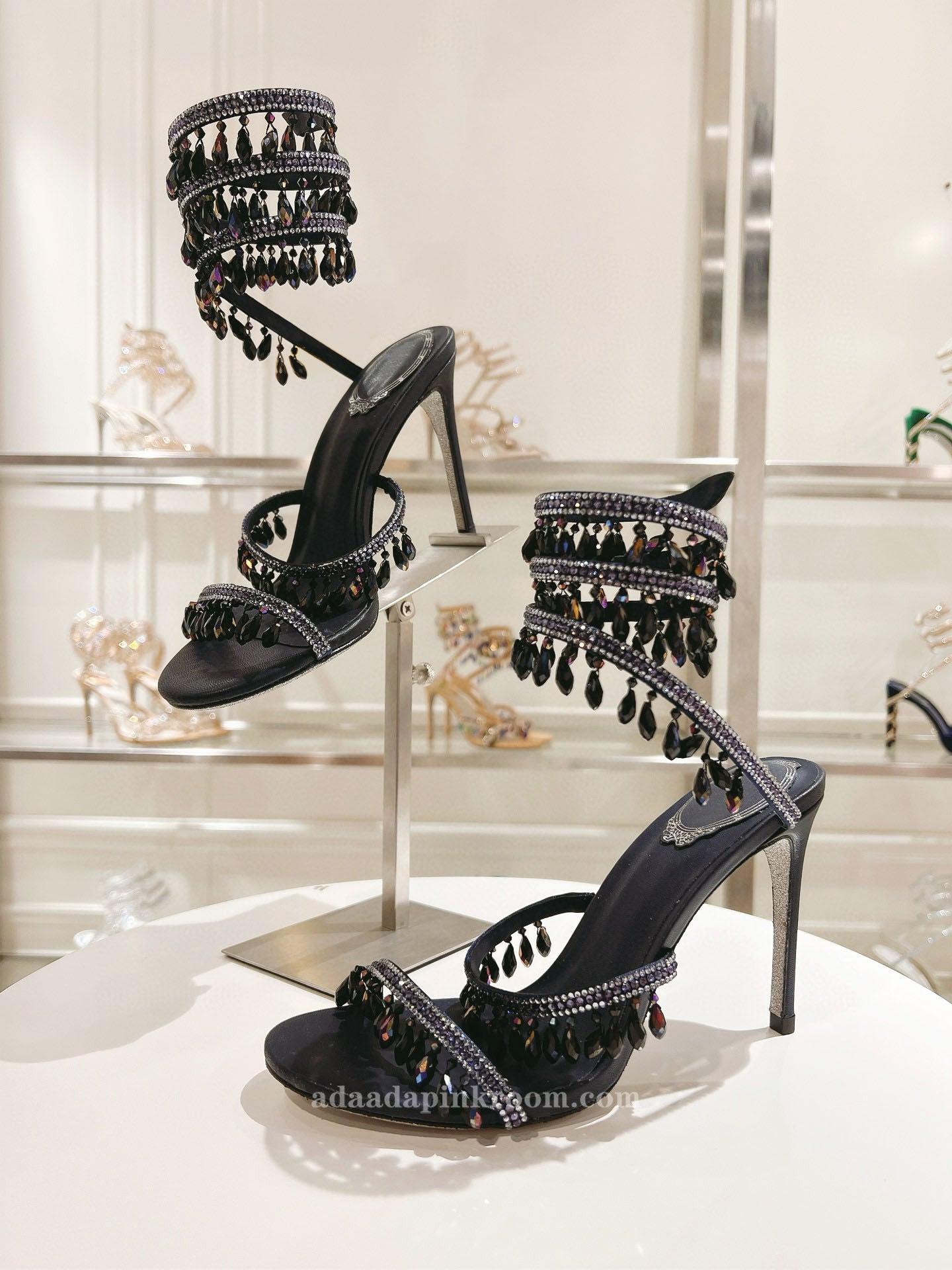 Stiletto crystal wedding shoes  2