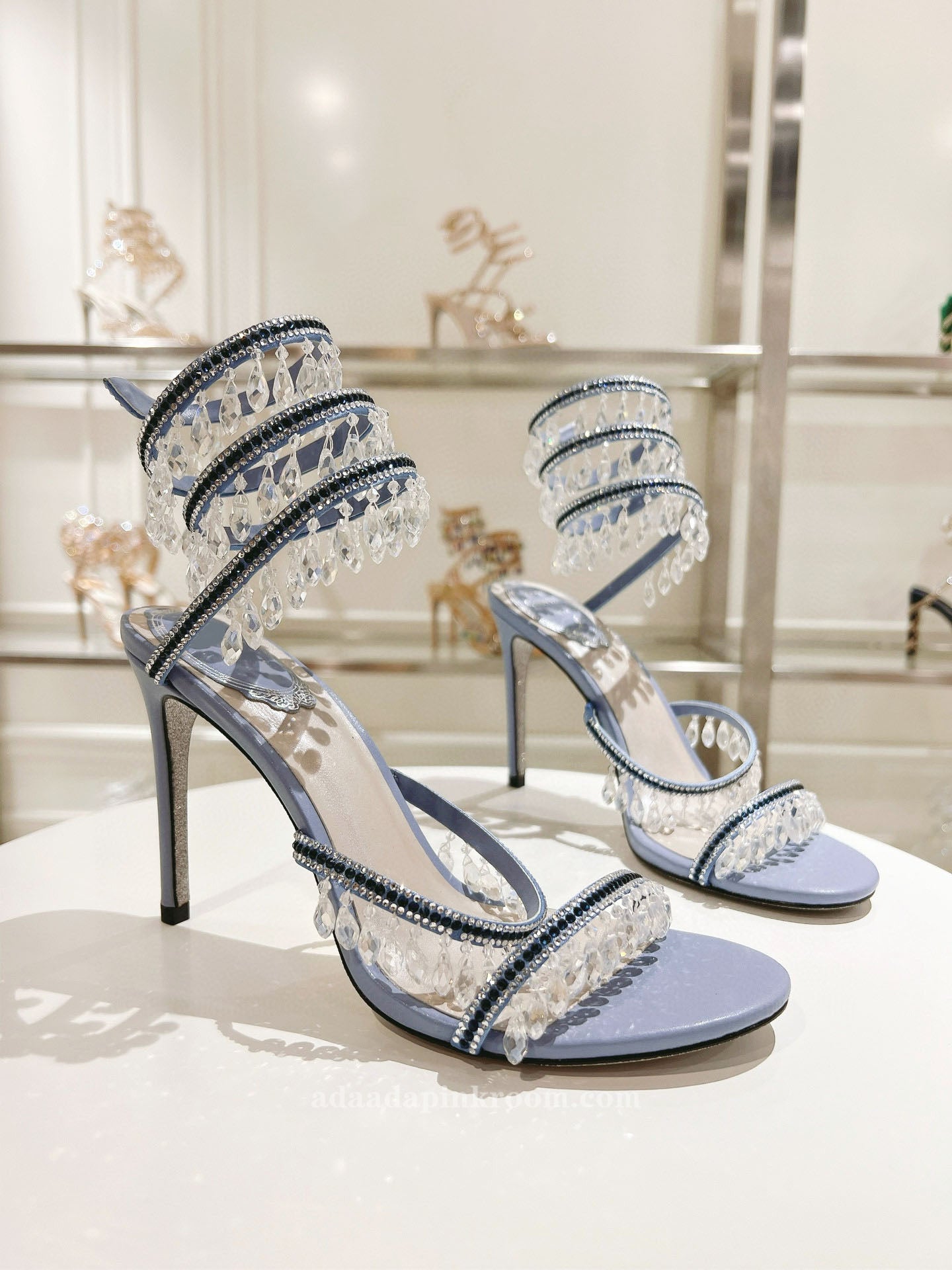 Stiletto crystal wedding shoes  2
