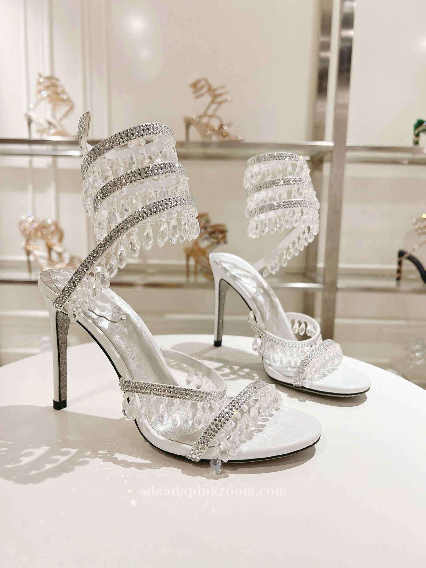 Stiletto crystal wedding shoes