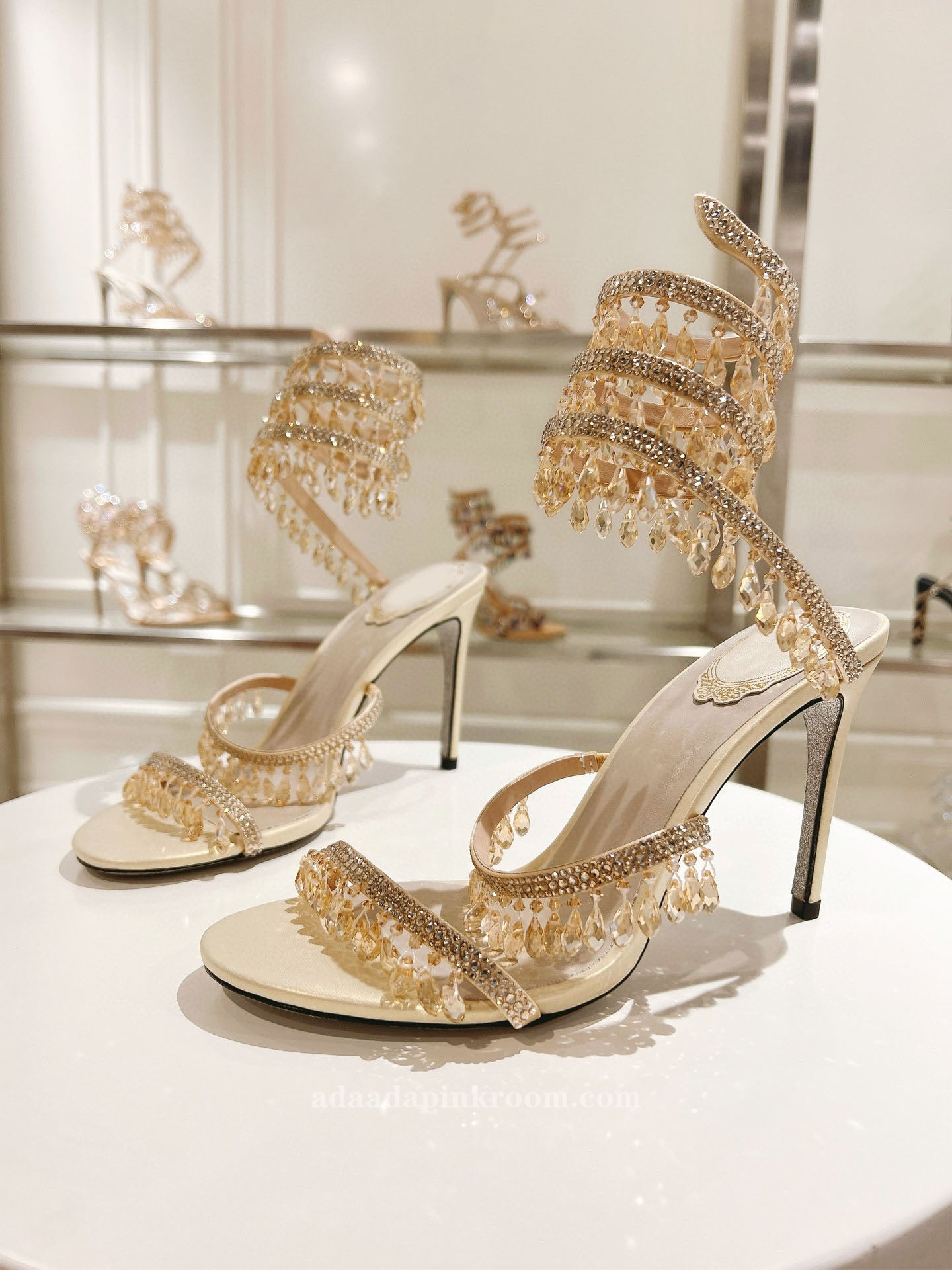 Stiletto crystal wedding shoes  2