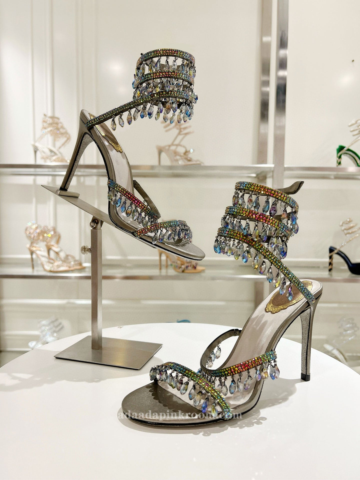 Stiletto crystal wedding shoes