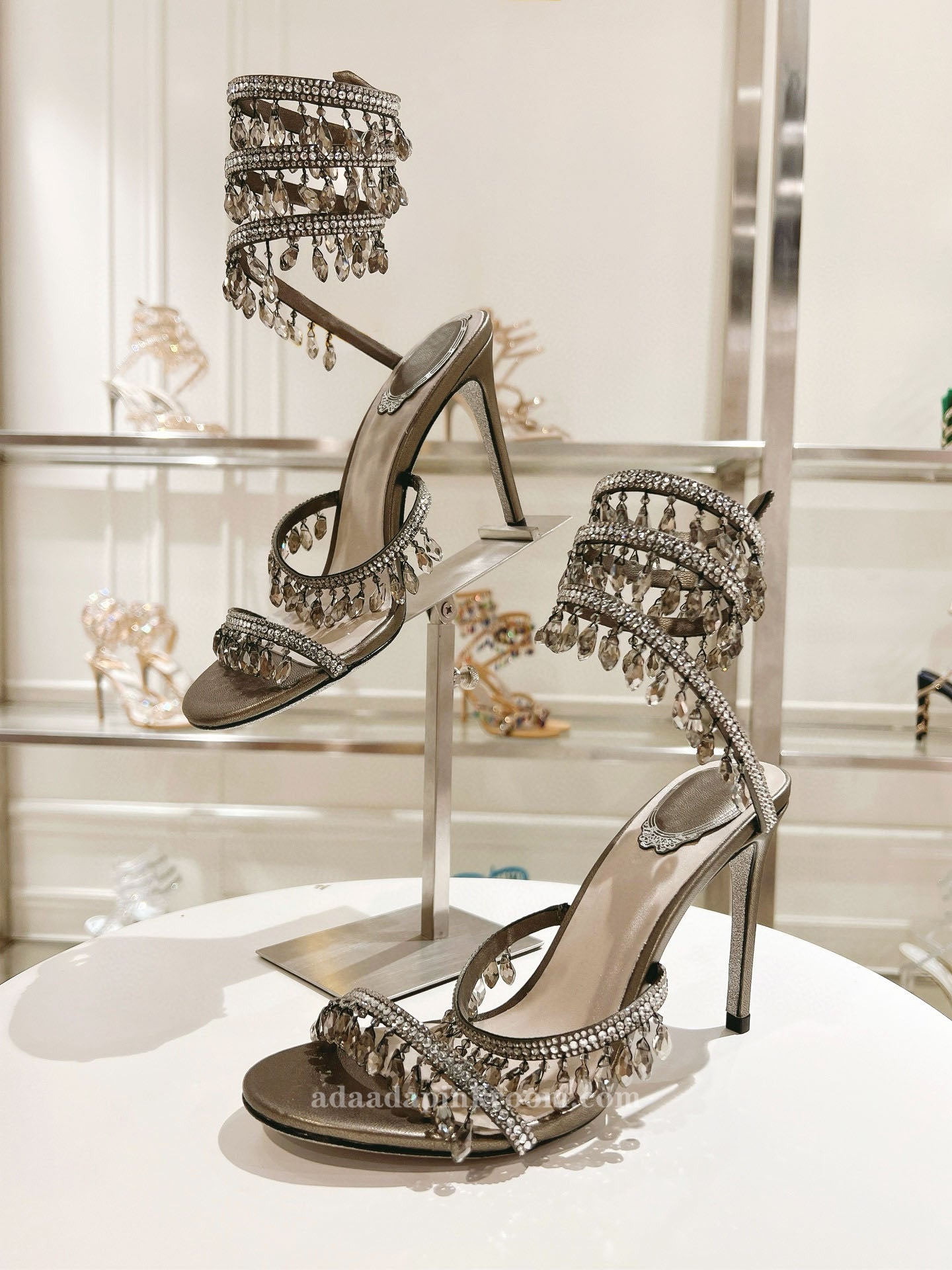 Stiletto crystal wedding shoes