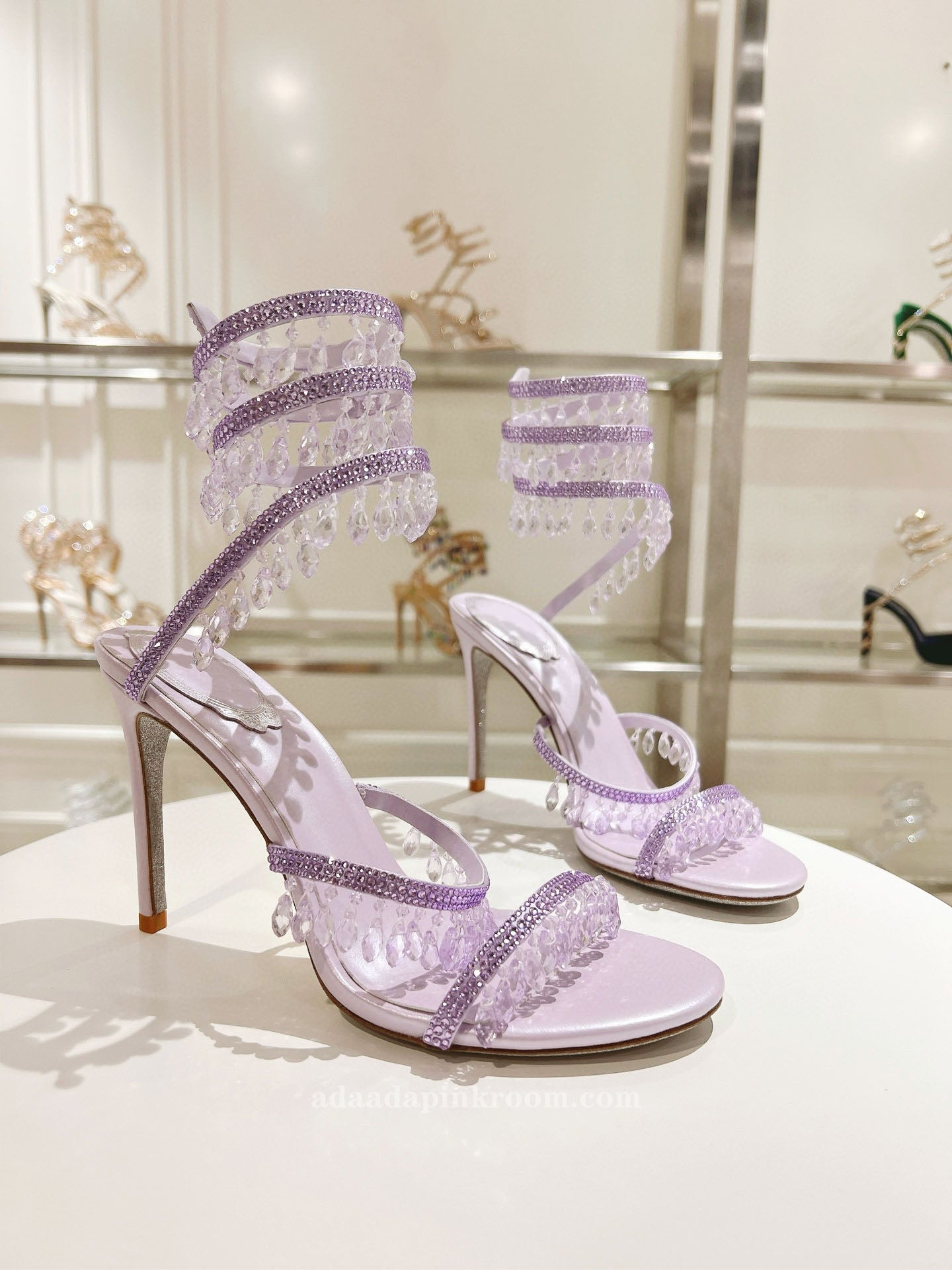 Stiletto crystal wedding shoes