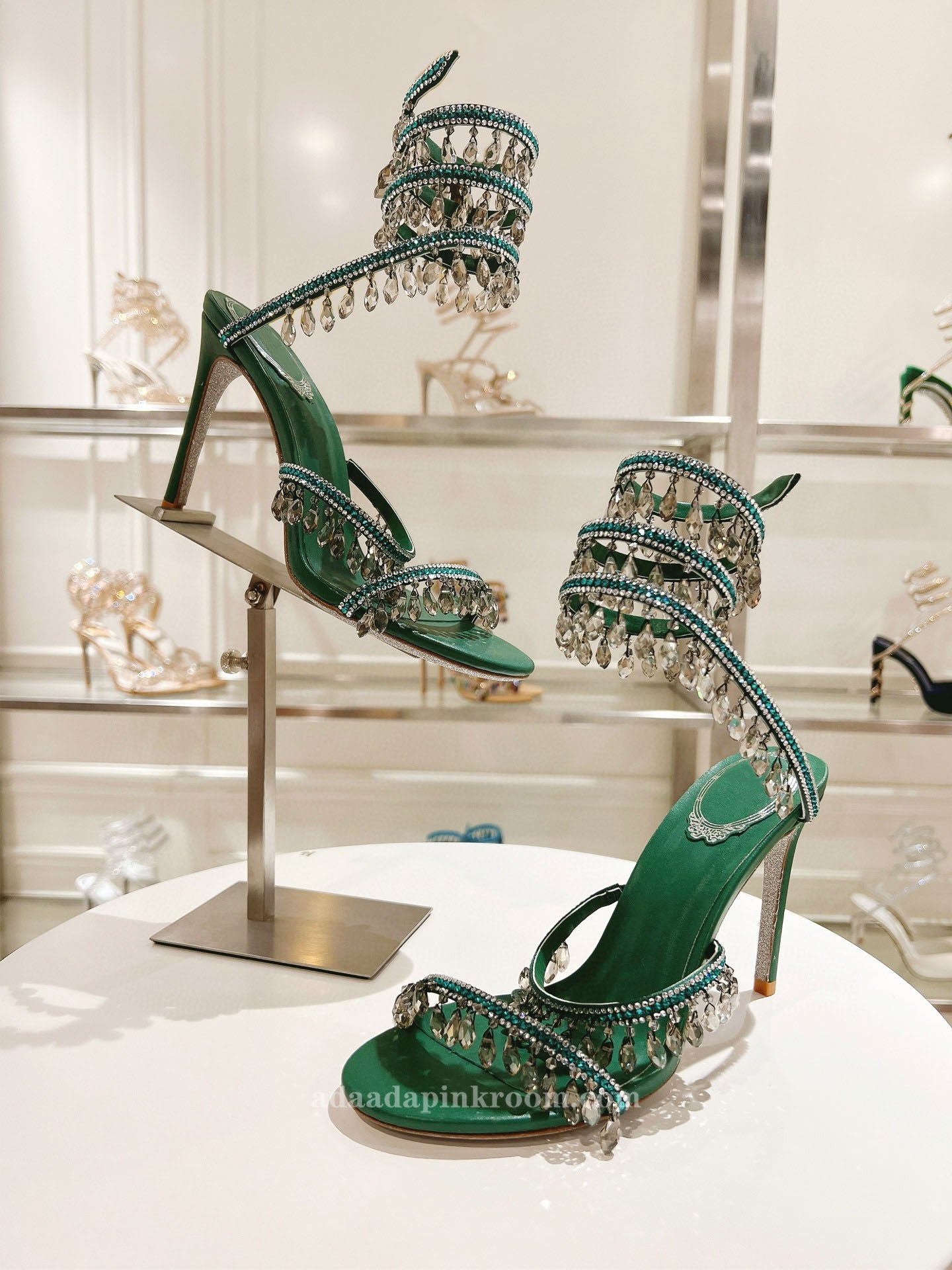 Stiletto crystal wedding shoes