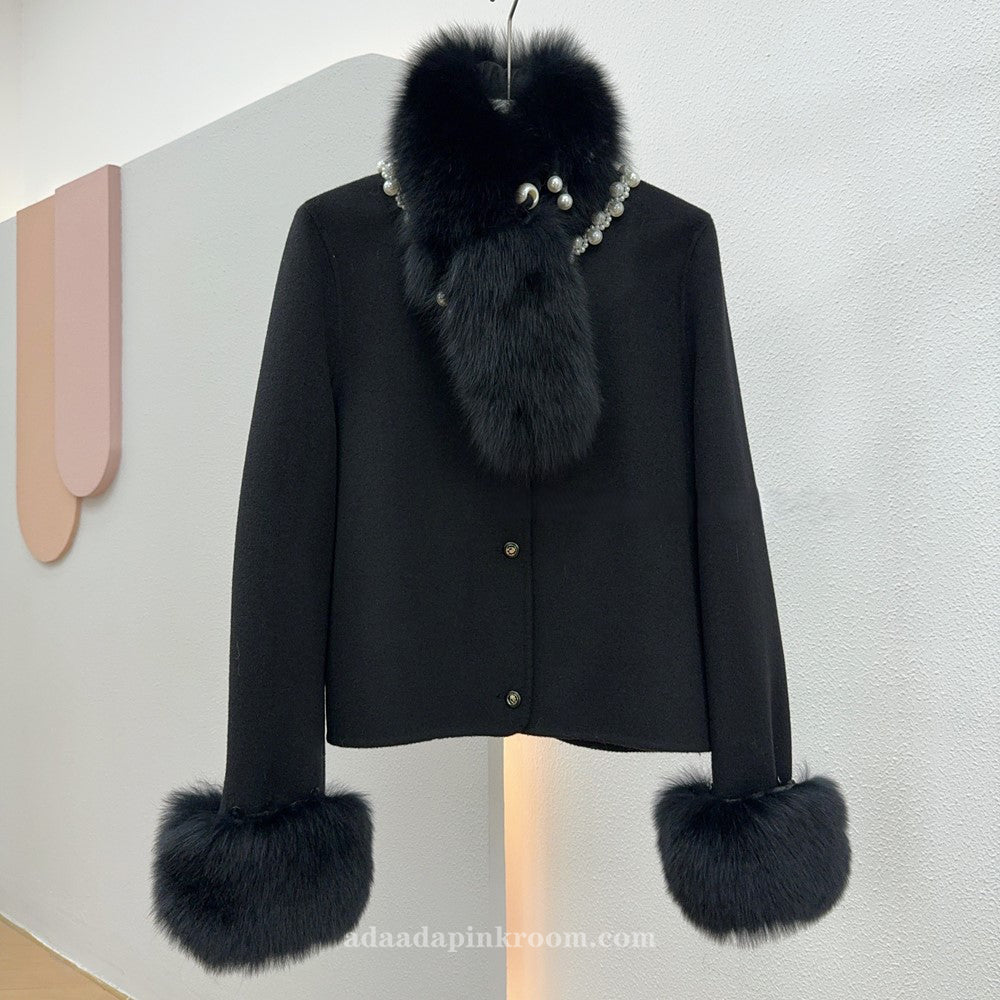 Double-faced cashmere coat