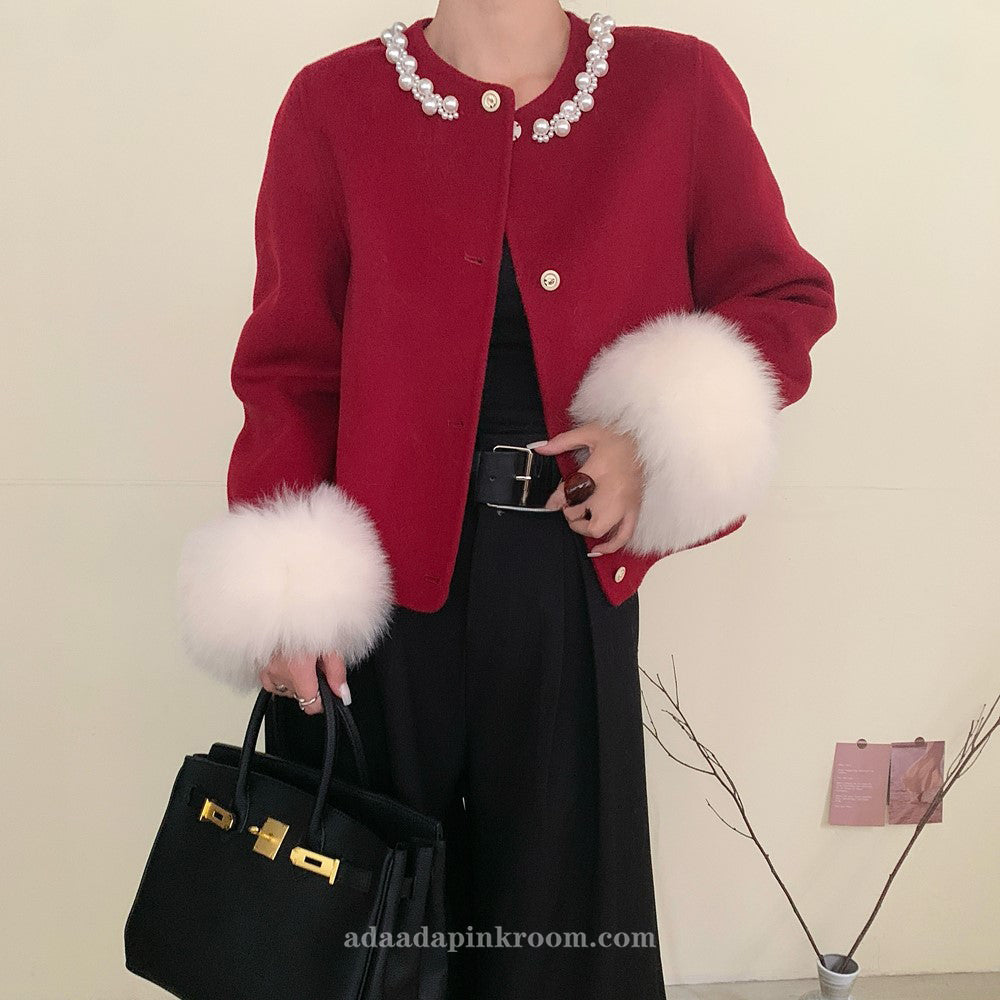 Double-faced cashmere coat