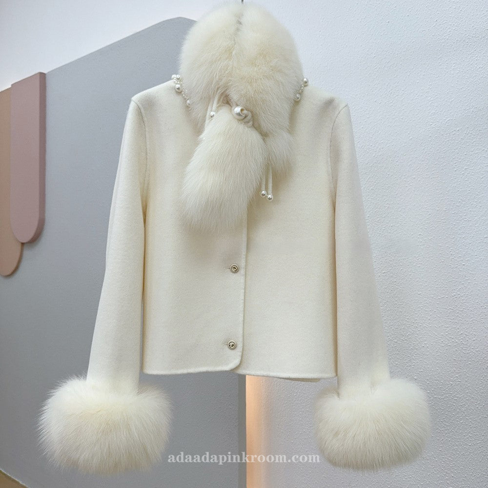 Double-faced cashmere coat