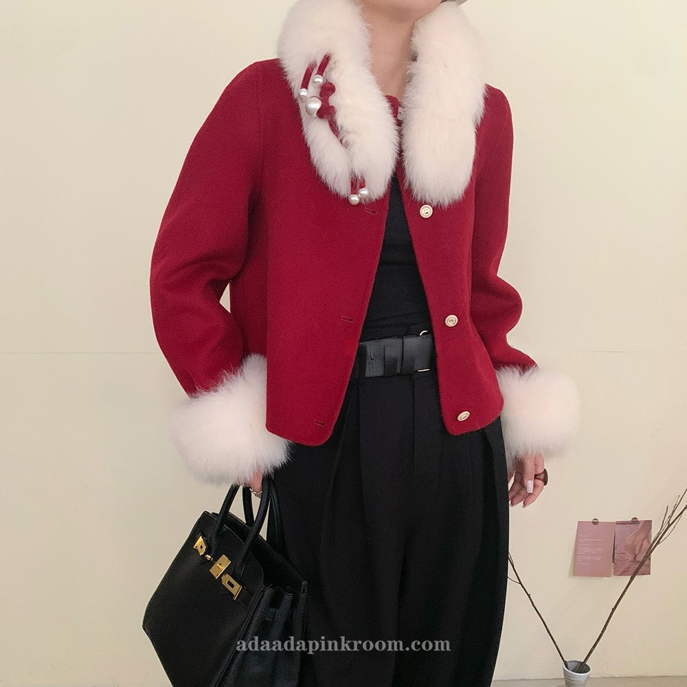 Double-faced cashmere coat