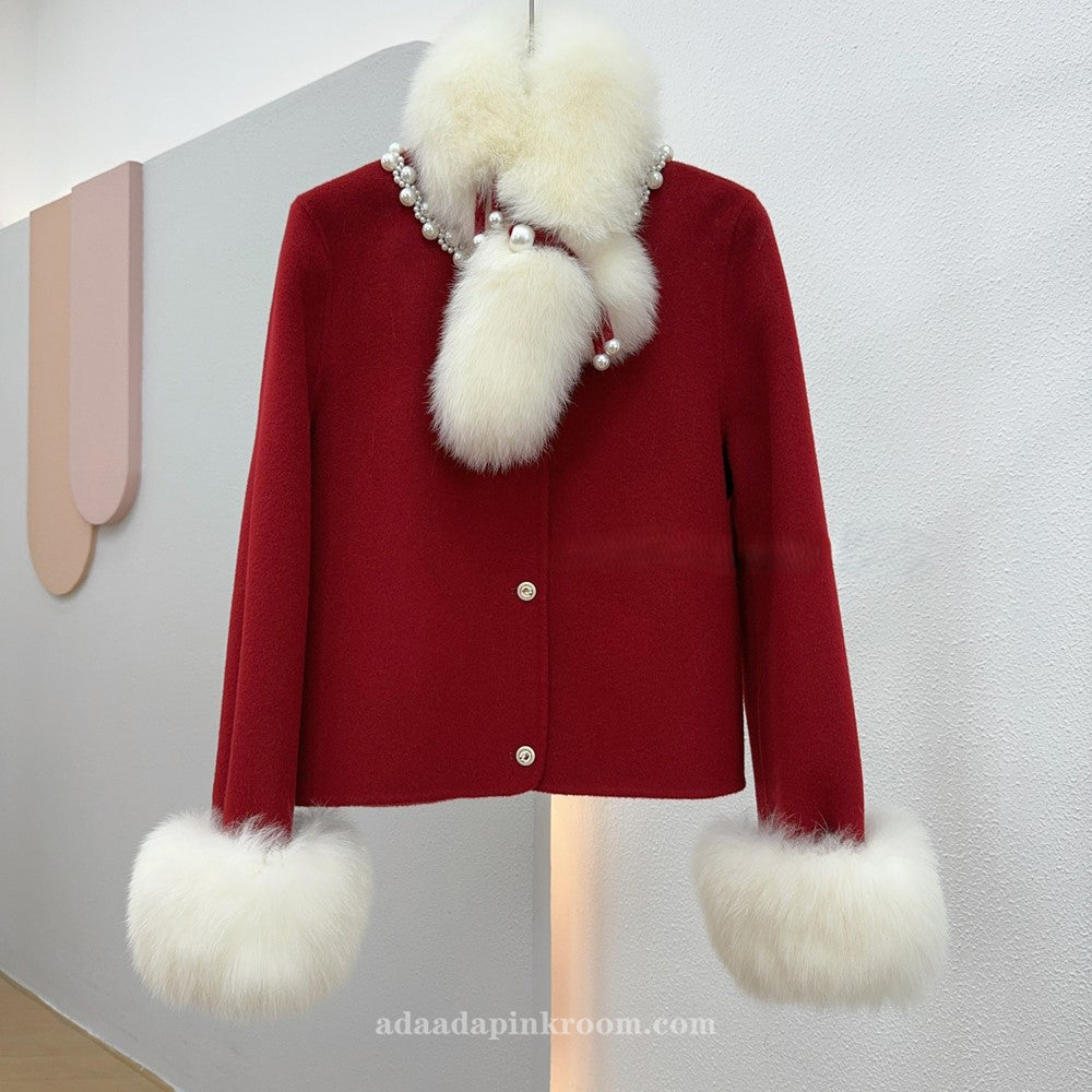 Double-faced cashmere coat