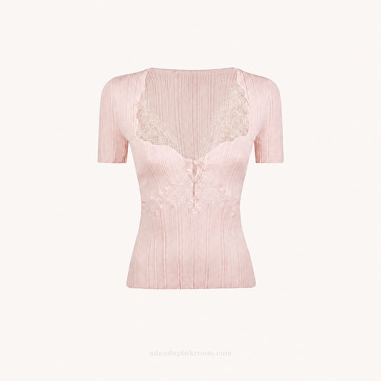 Lace Detail Knit Top