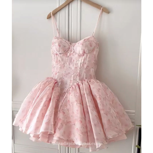 Printed suspender bars skirt