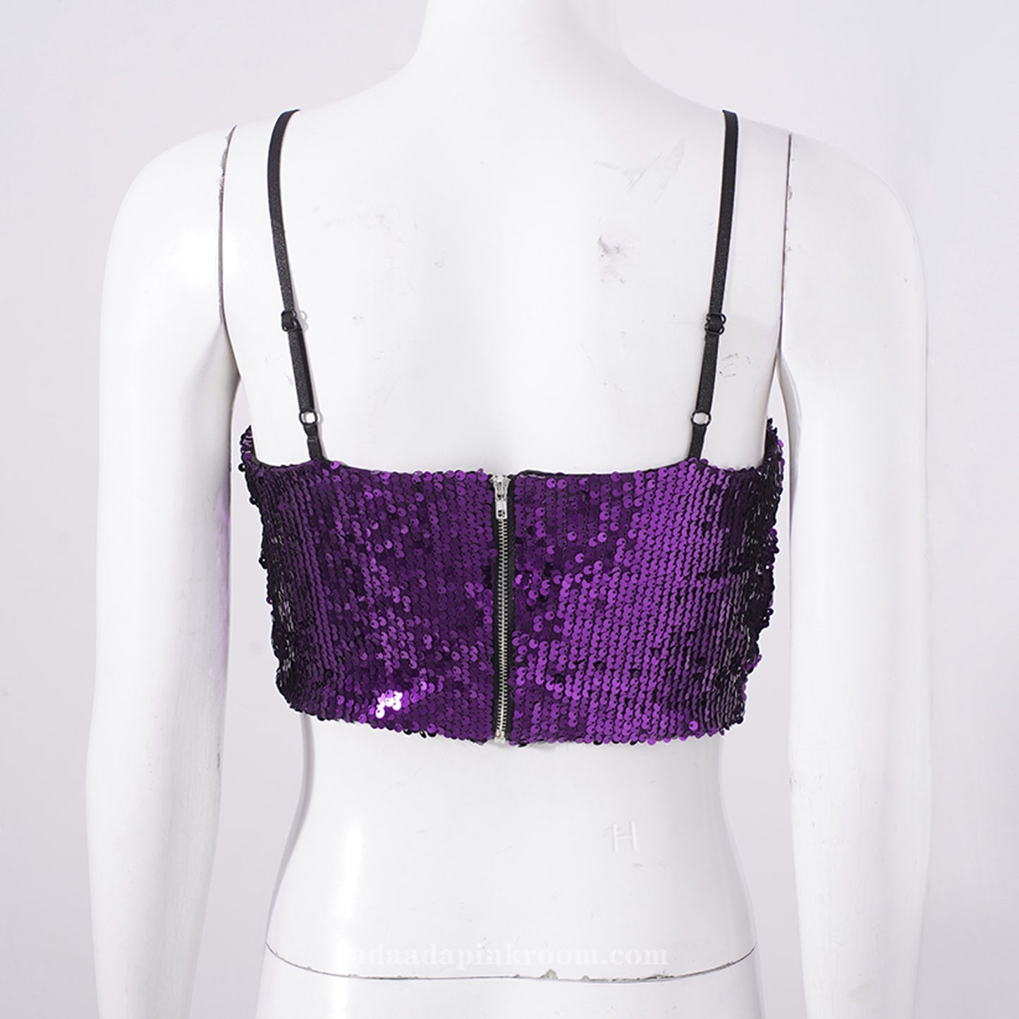 V-neck sequined camisole