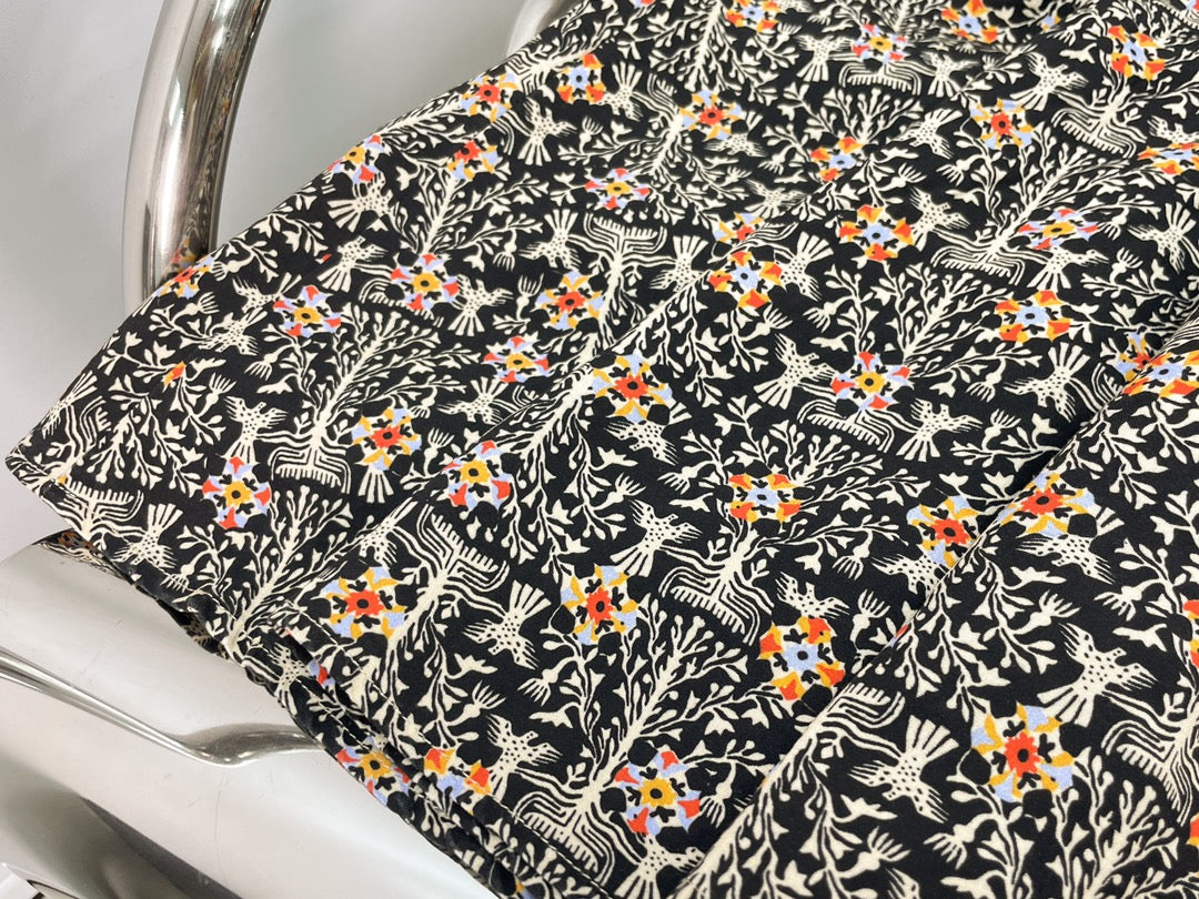 Printed suspender dress