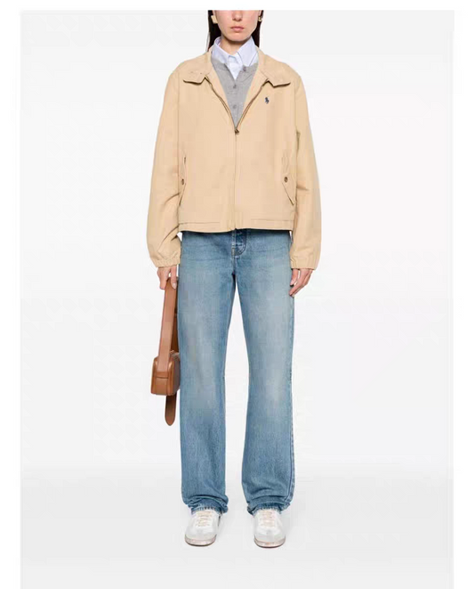 Embroidered Khaki jacket
