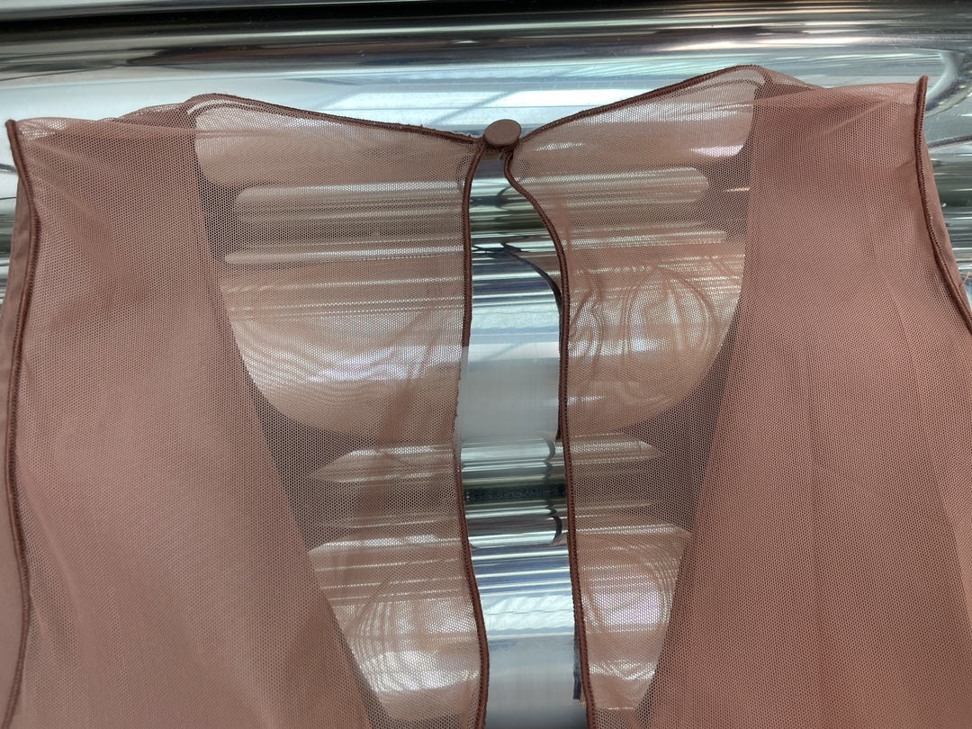 Halter neck pleated dress