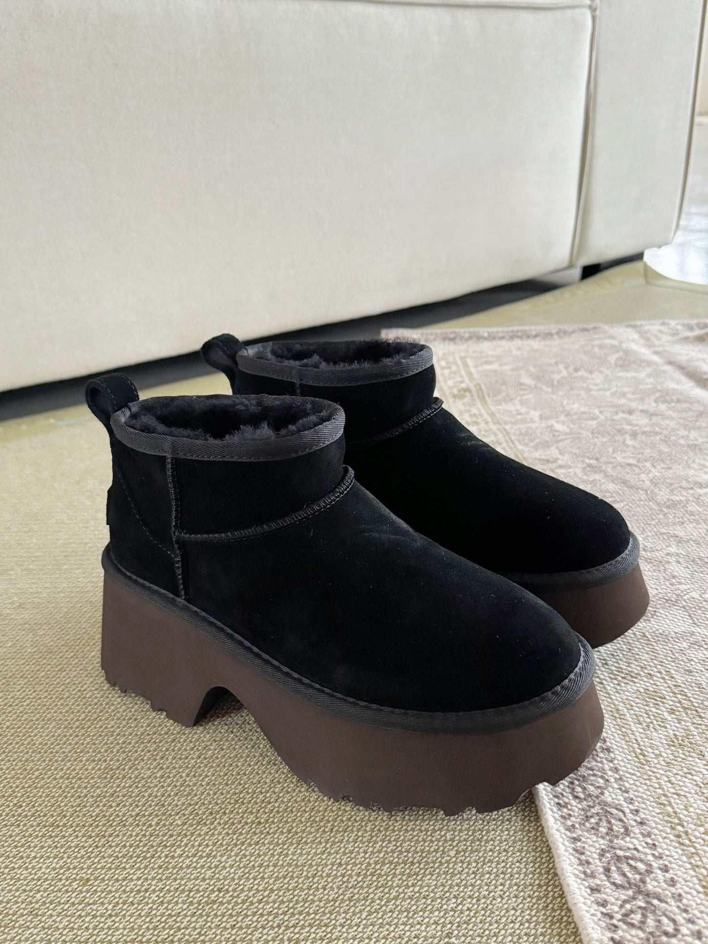 Mermaid wedge snow boots