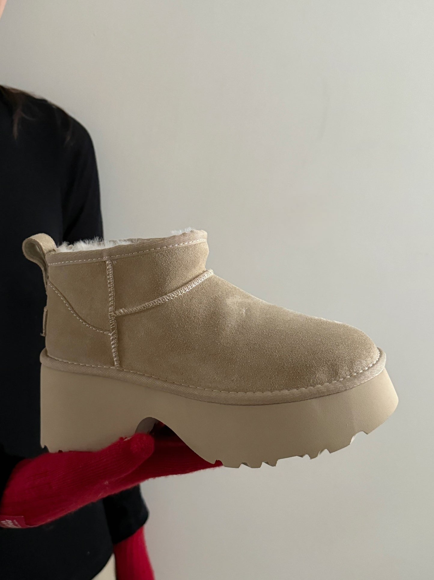 Mermaid wedge snow boots