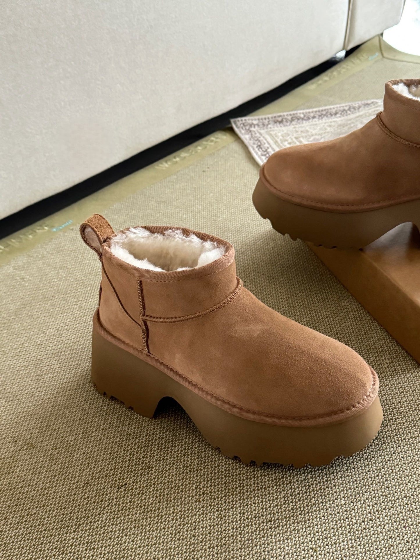 Mermaid wedge snow boots