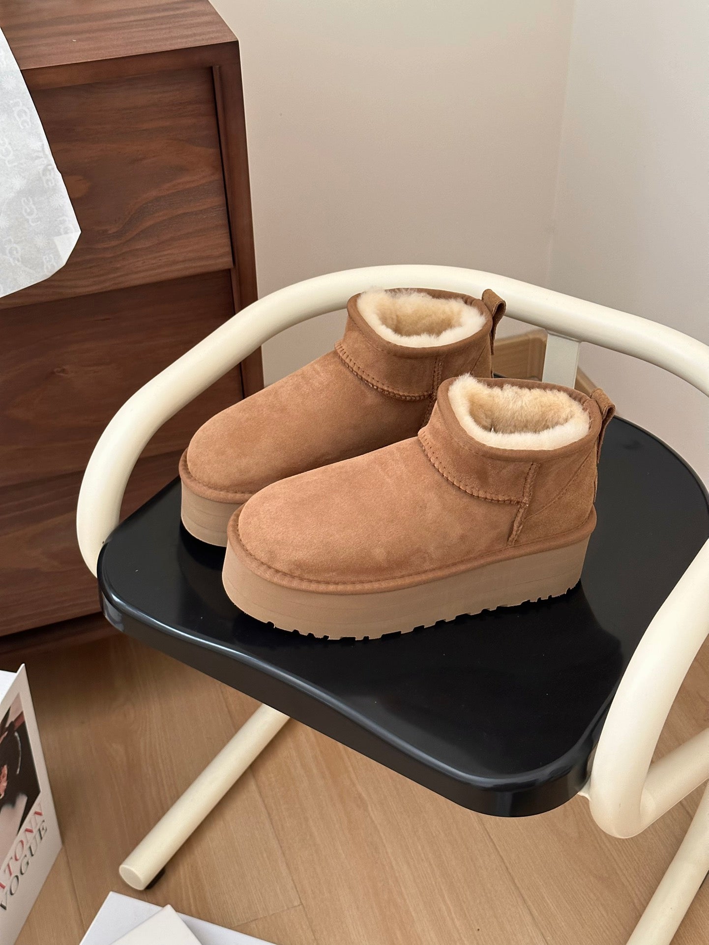 Thick-soled 5cm mini snow boots