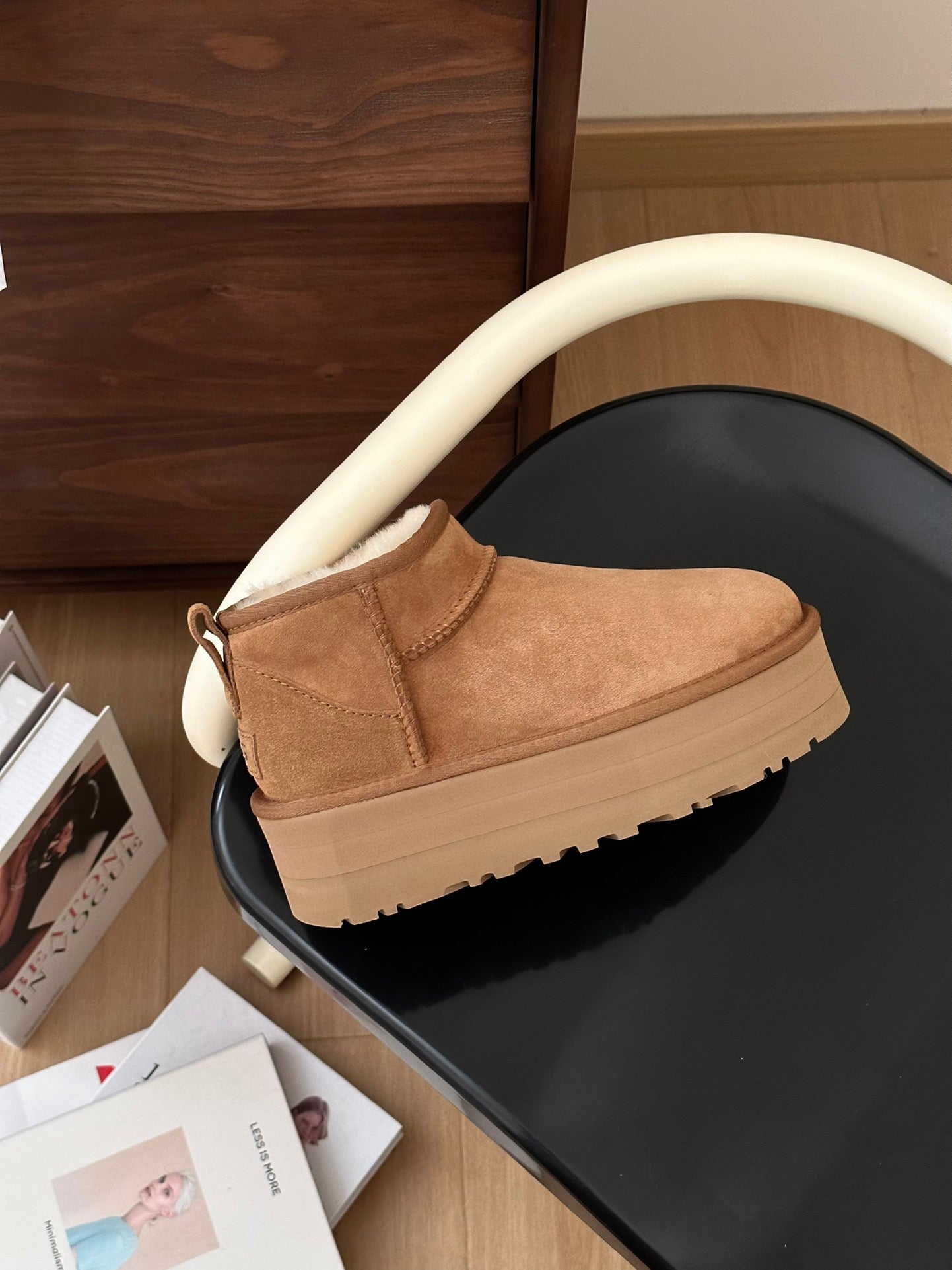 Thick-soled 5cm mini snow boots