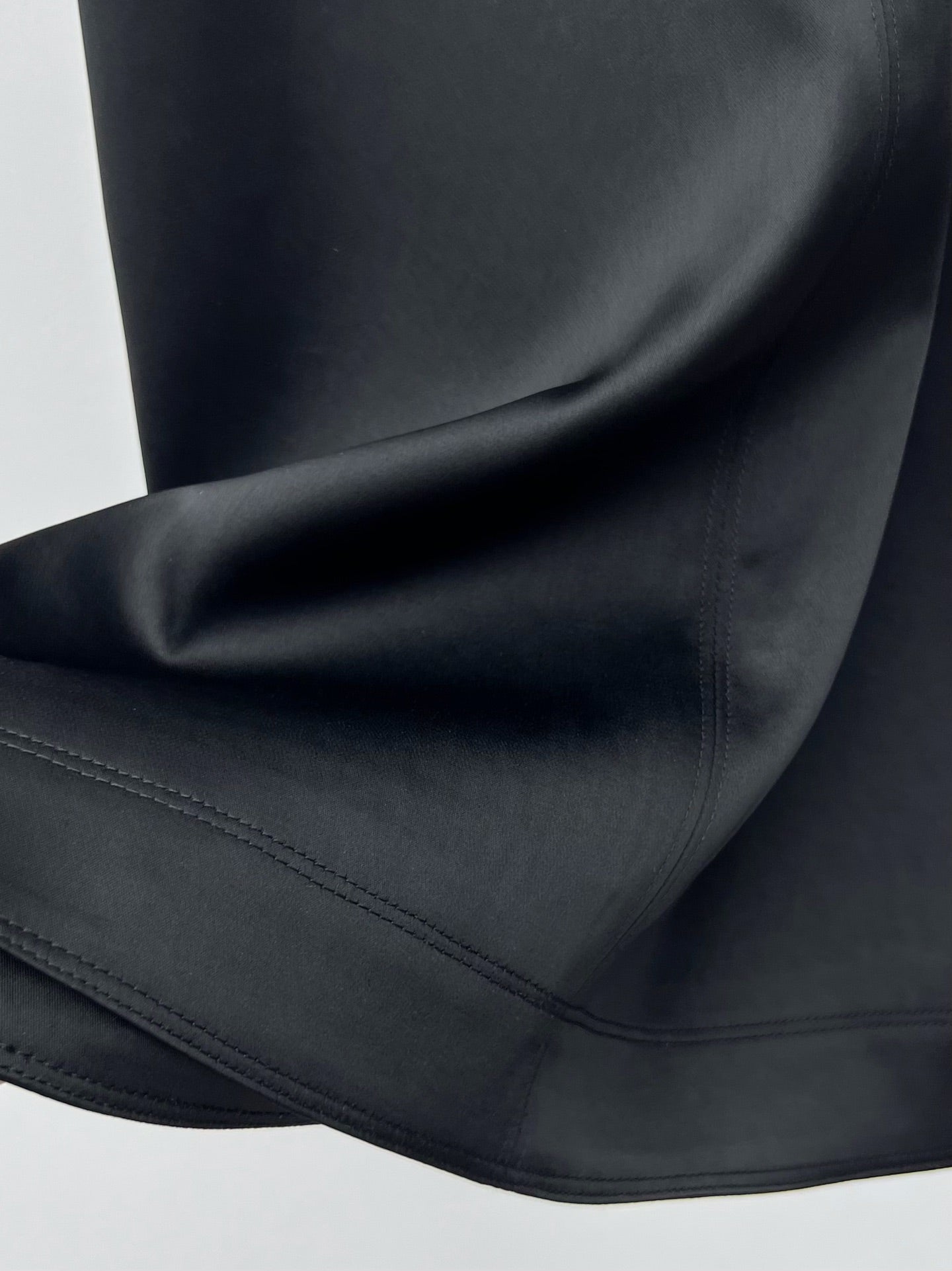Satin open back dress