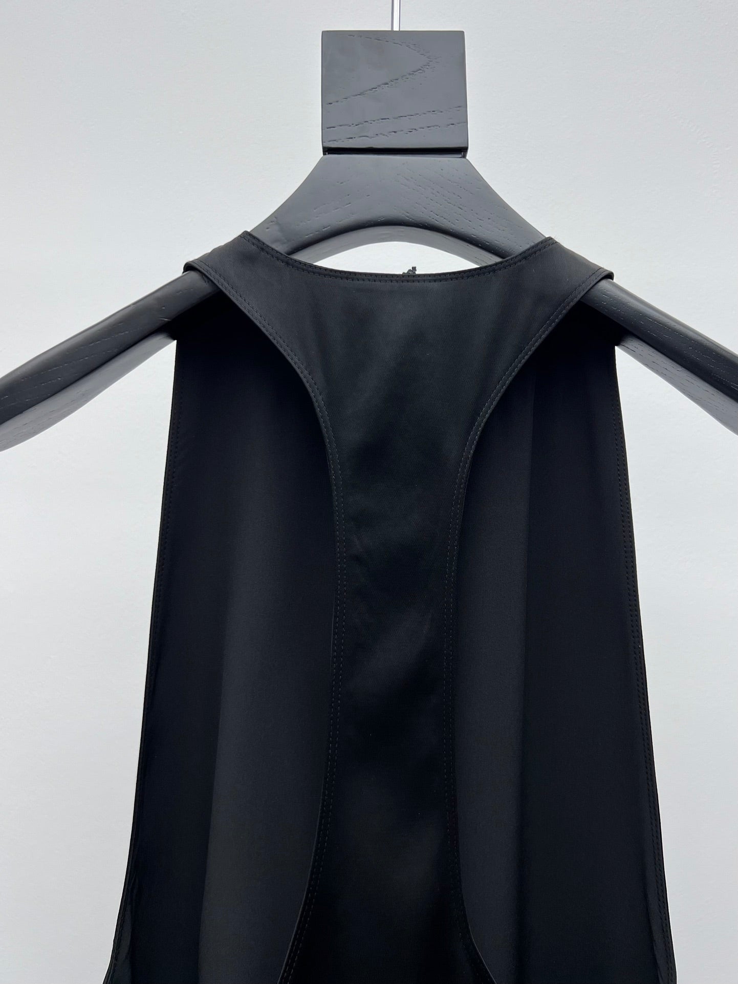 Satin open back dress