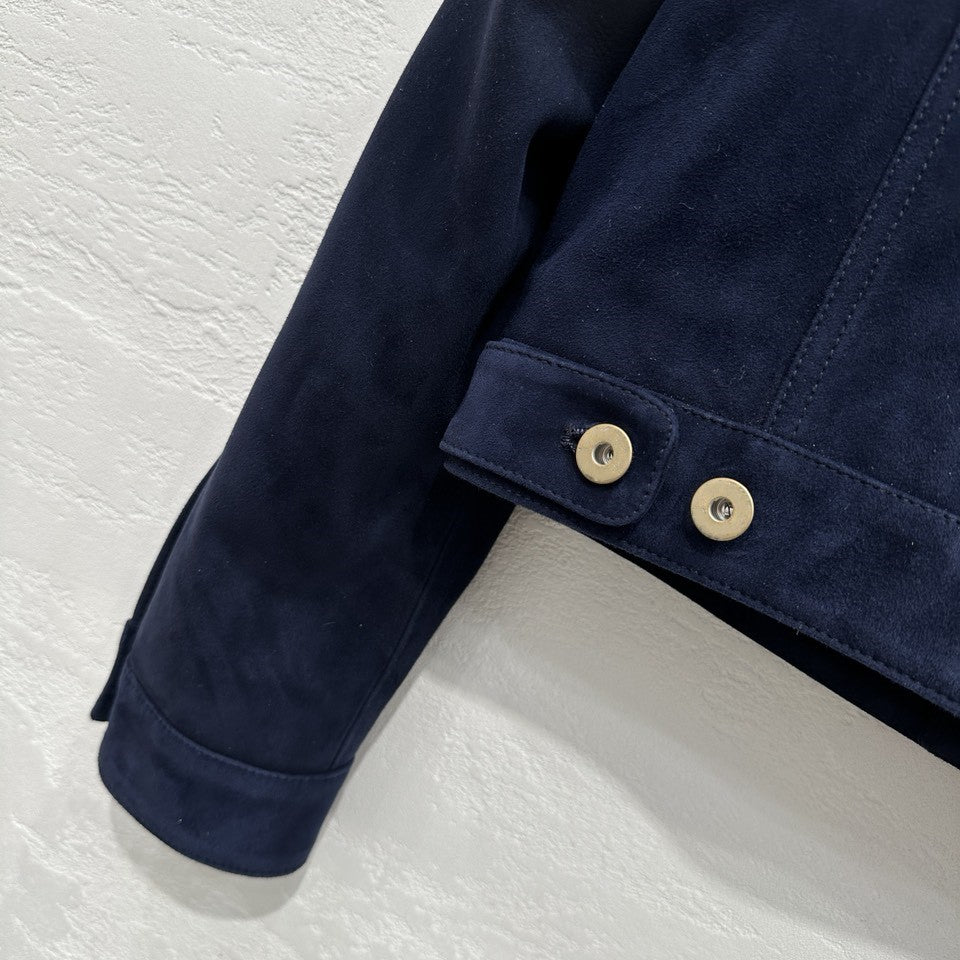 Gradient Vintage Leather Jacket