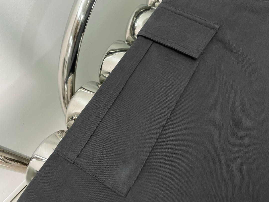 Grey Drawstring Overalls