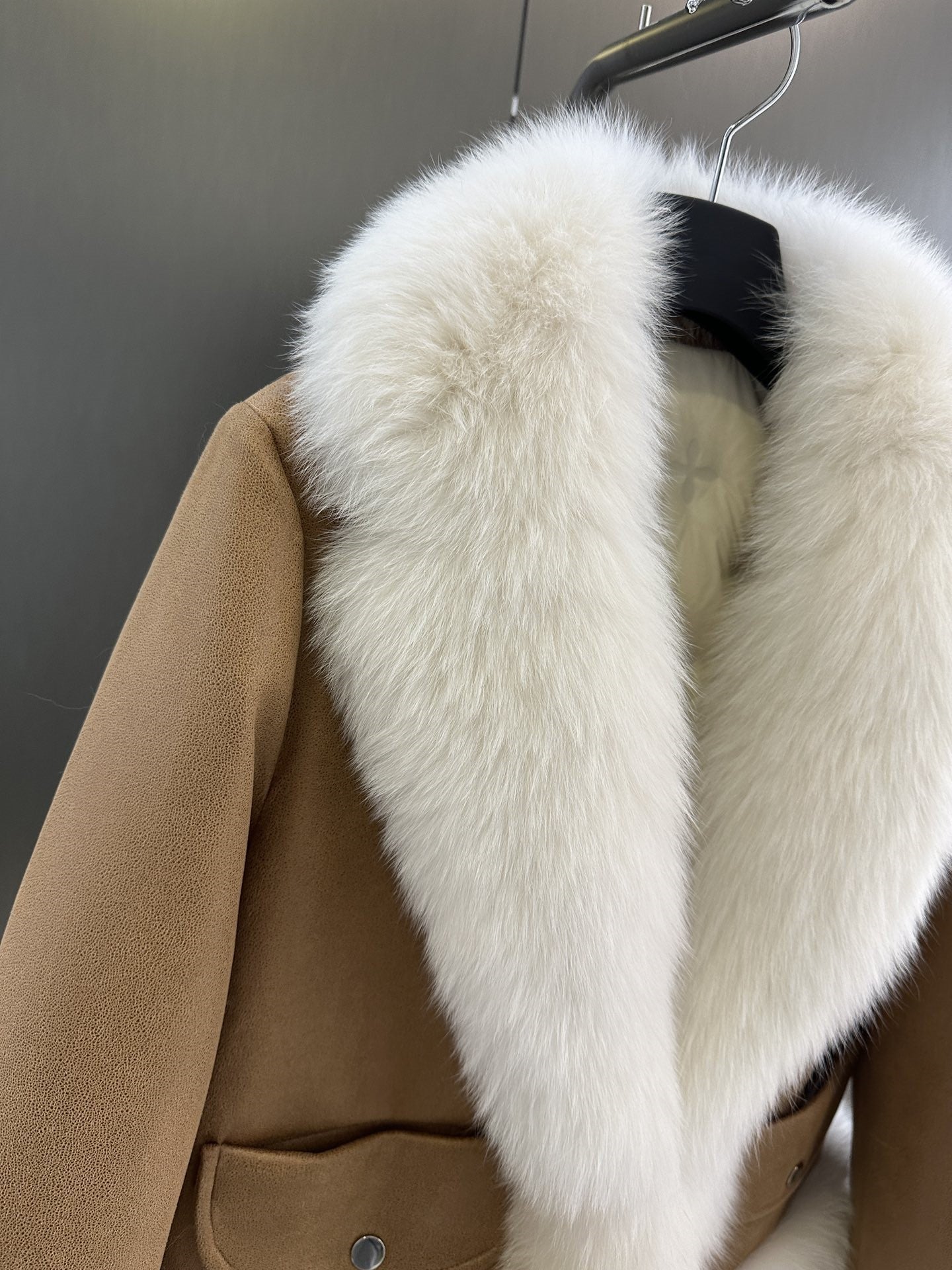 Fur collar jacket