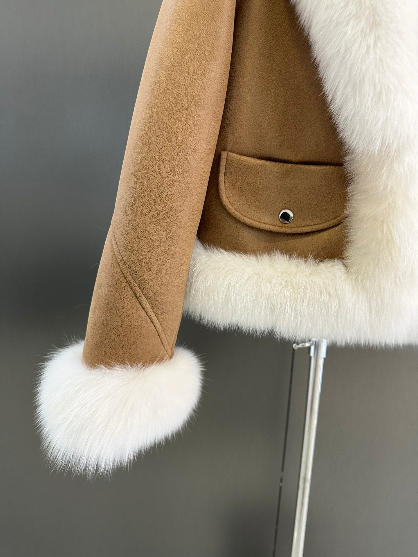 Fur collar jacket