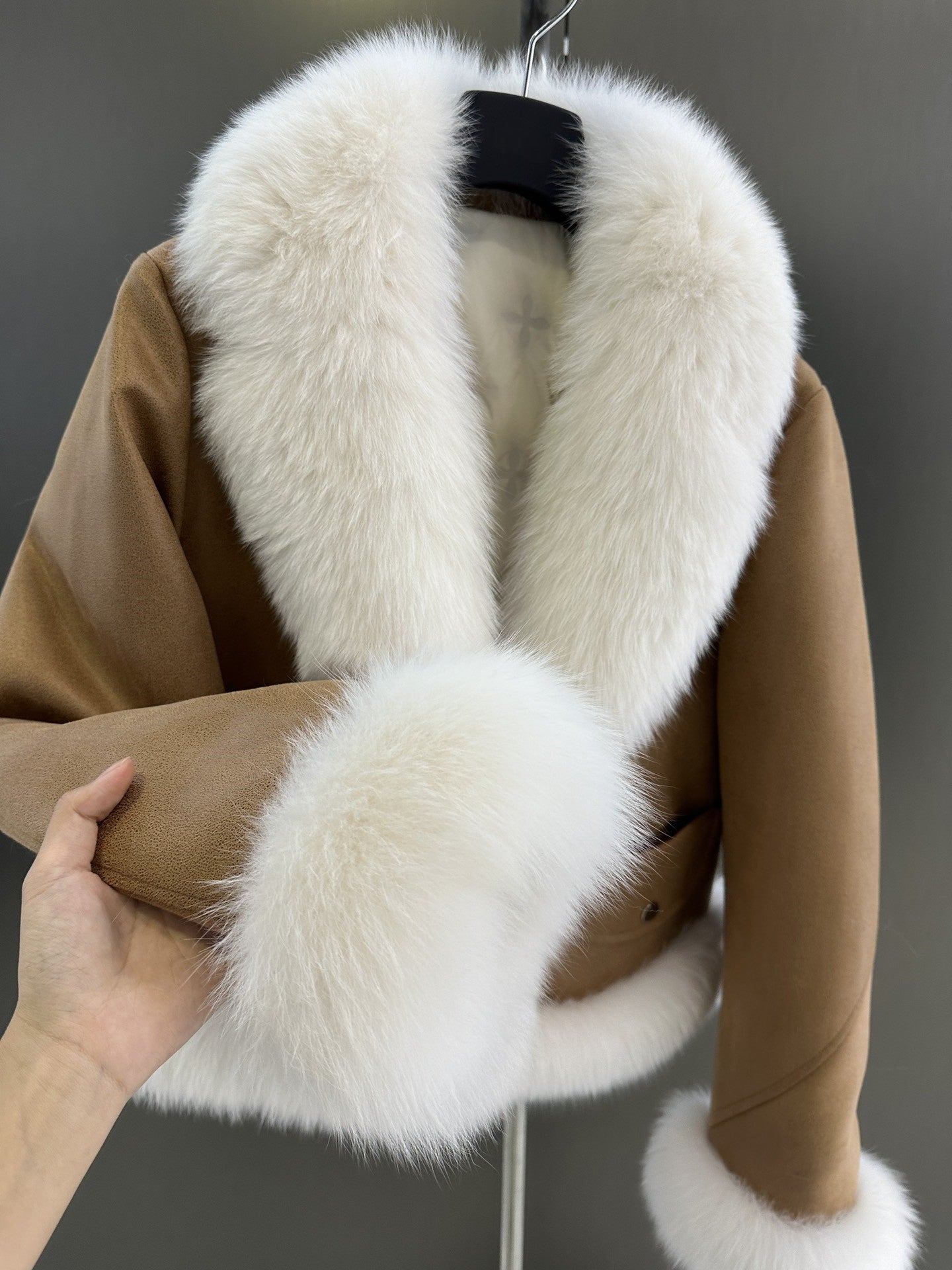 Fur collar jacket