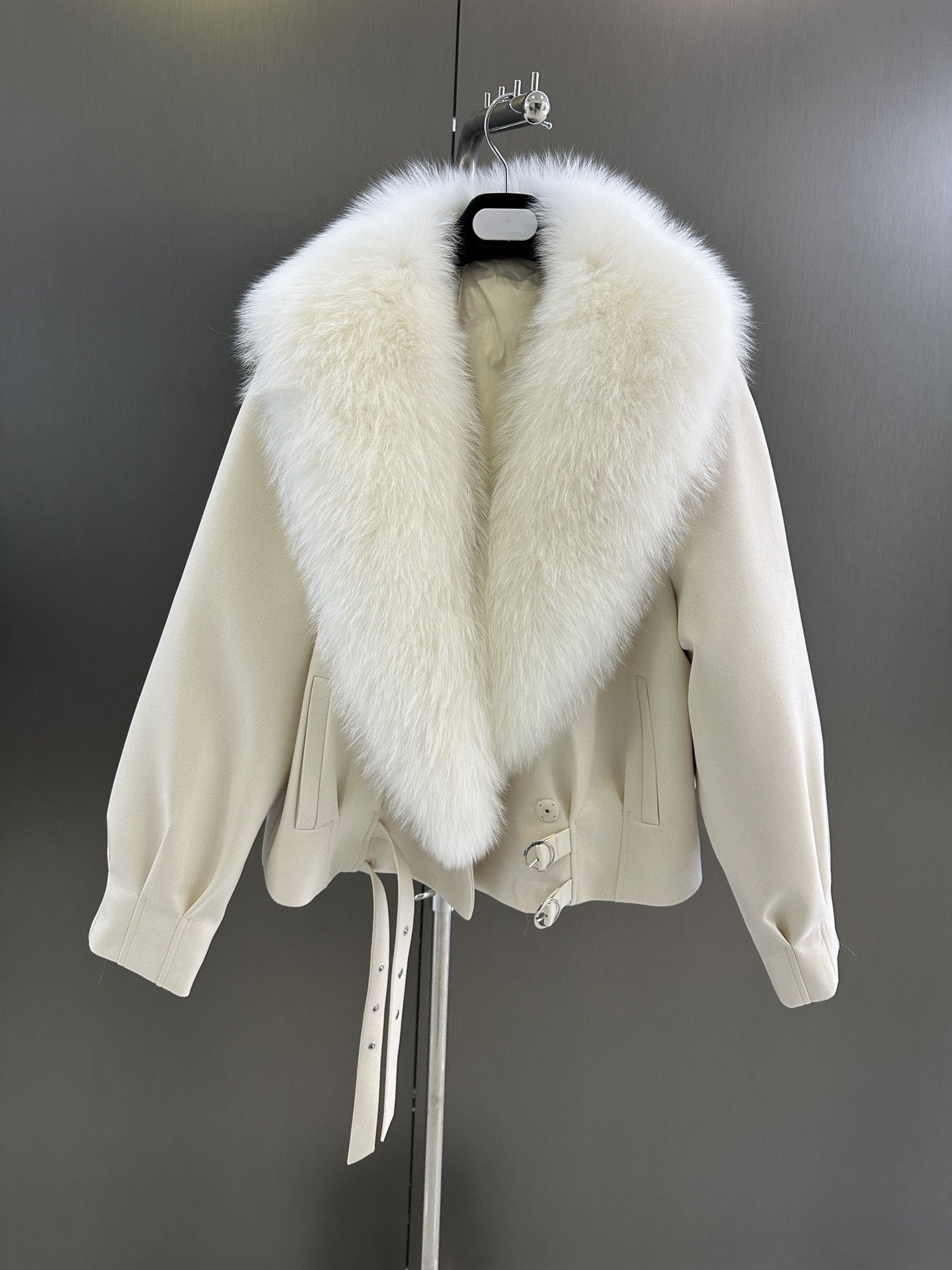 Fur collar thick jacket
