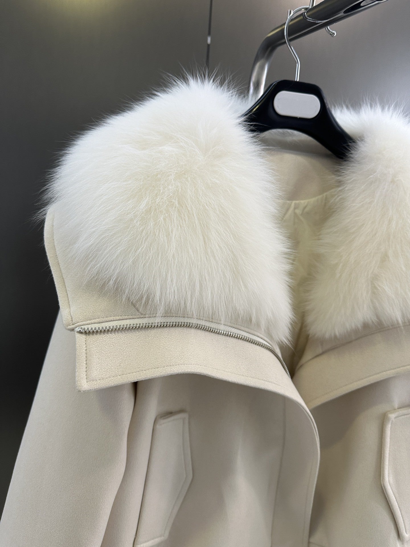 Fur collar loose jacket