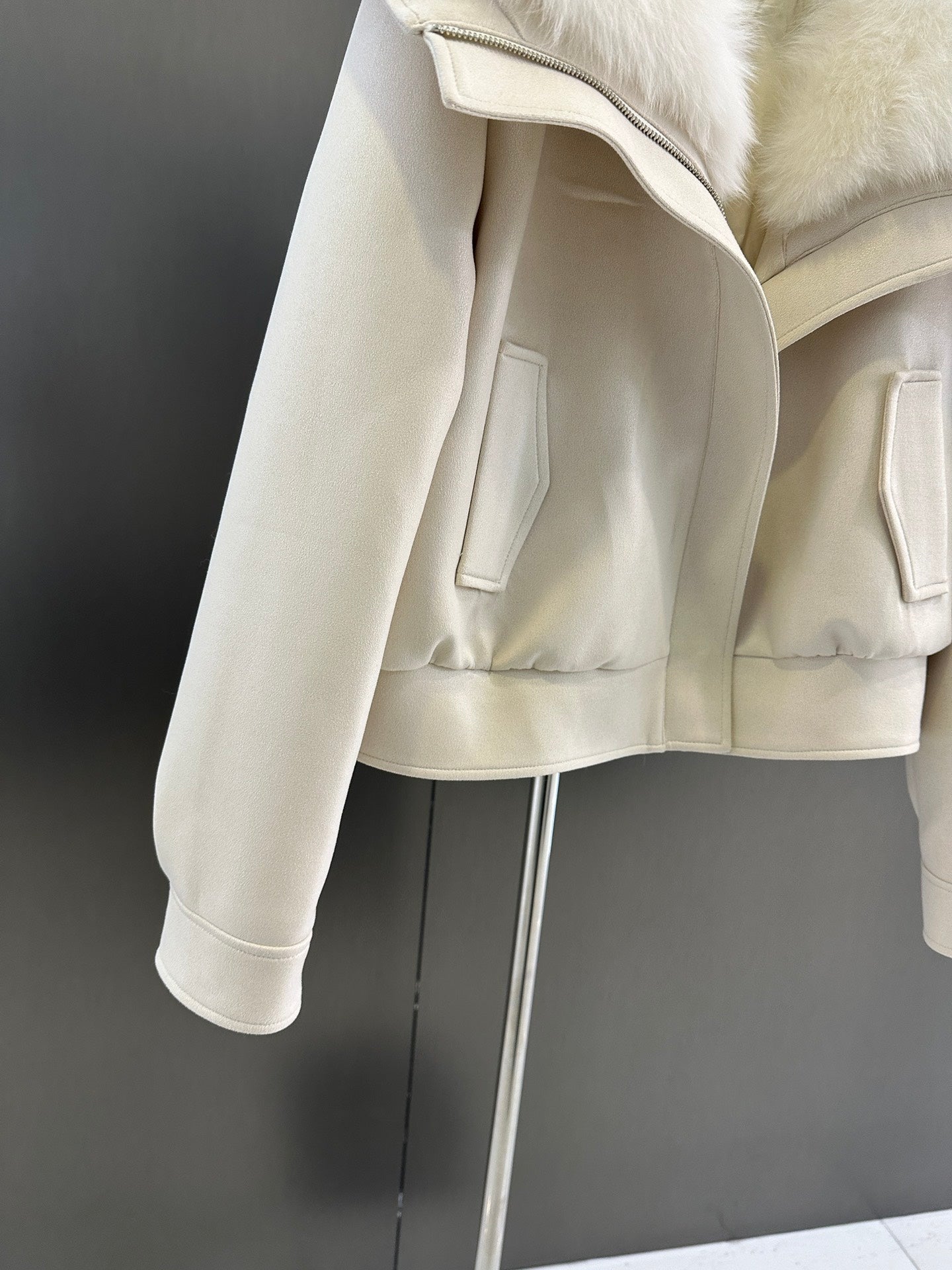 Fur collar loose jacket