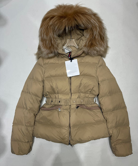 Hooded down jacket