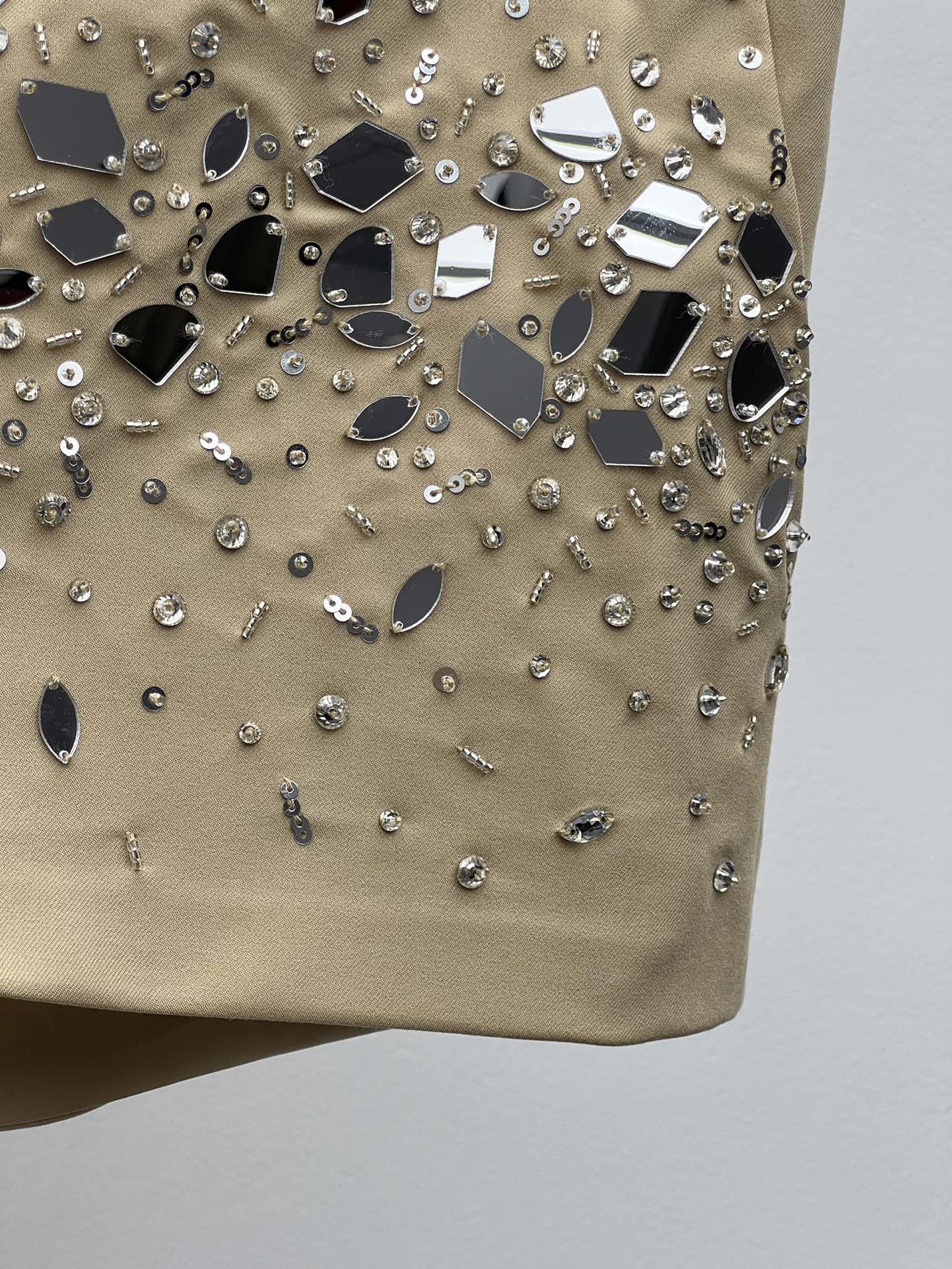 Mirror sequin shorts