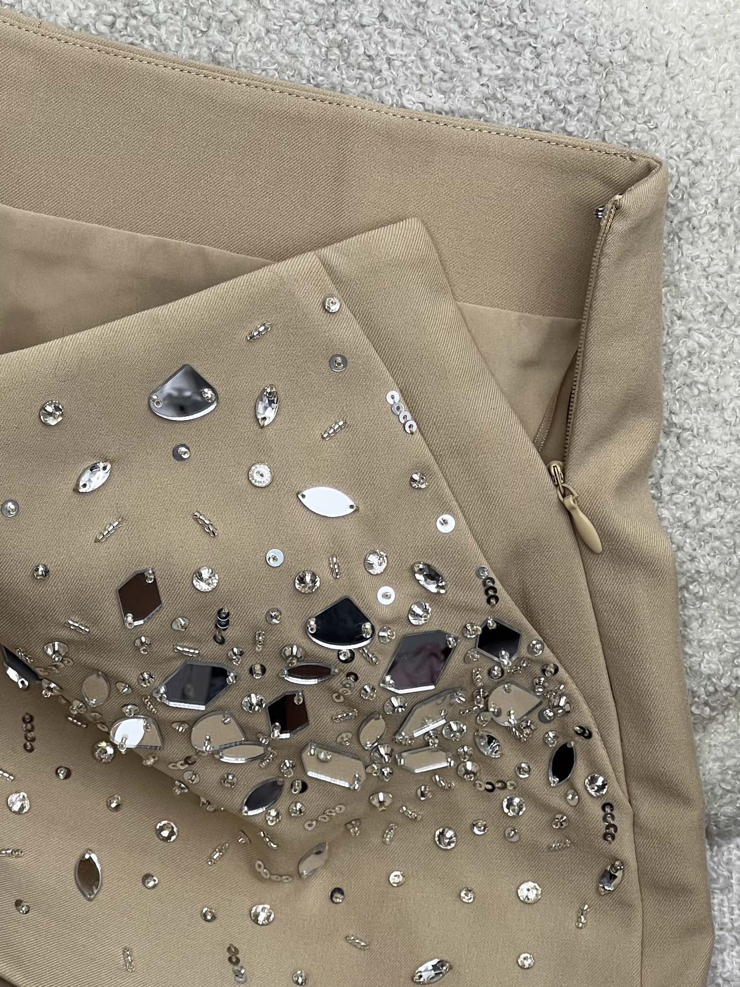 Mirror sequin shorts