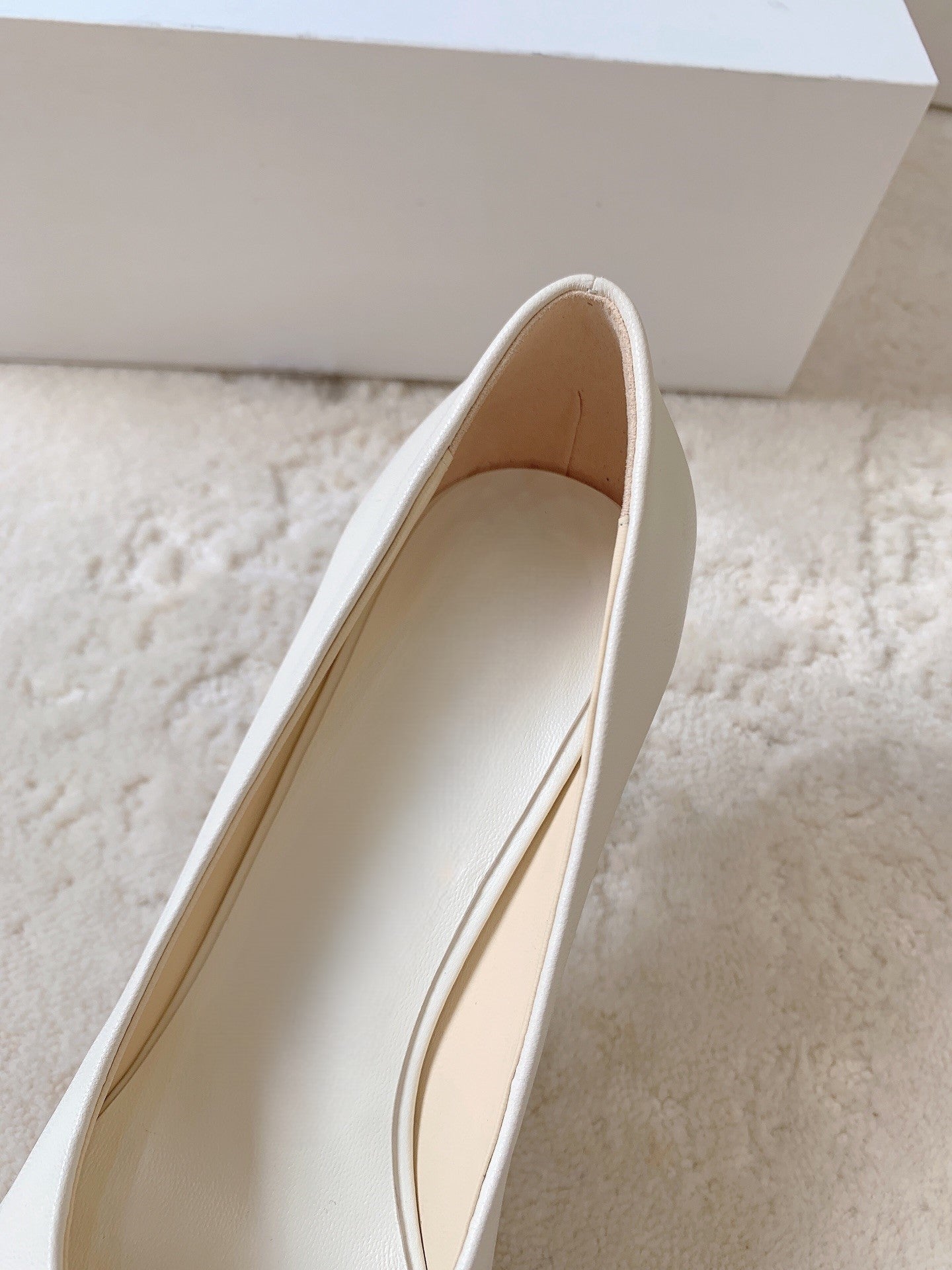 Soft leather high heels