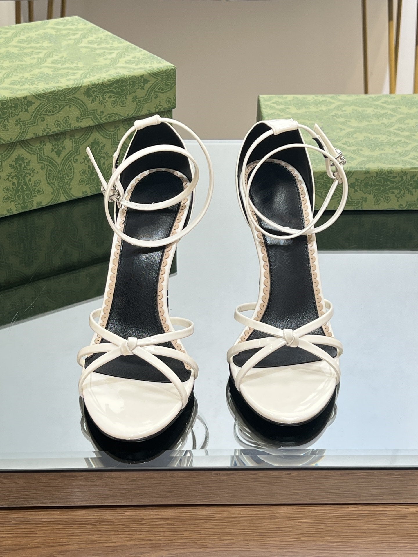 Buckled stiletto sandals