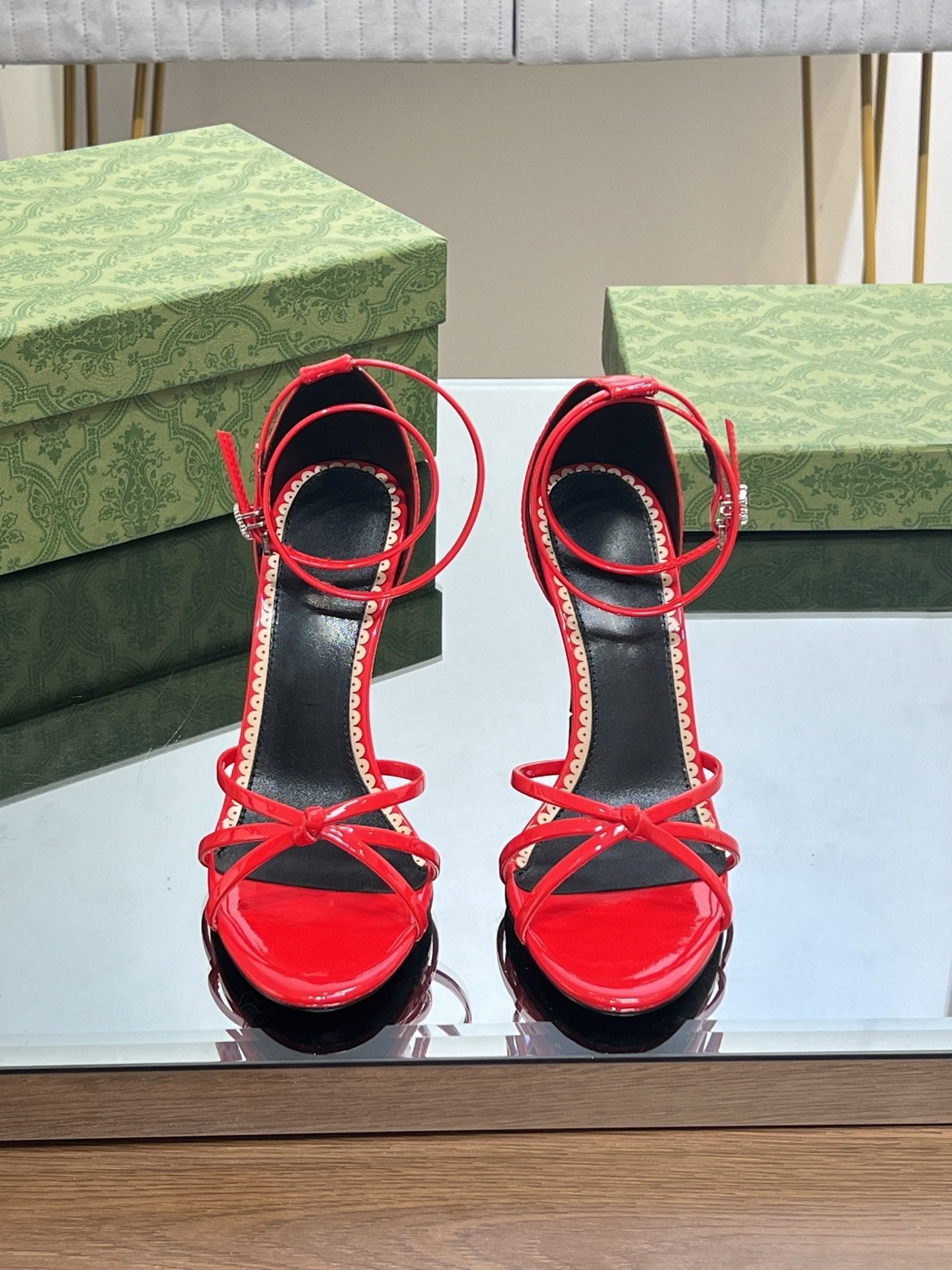 Buckled stiletto sandals
