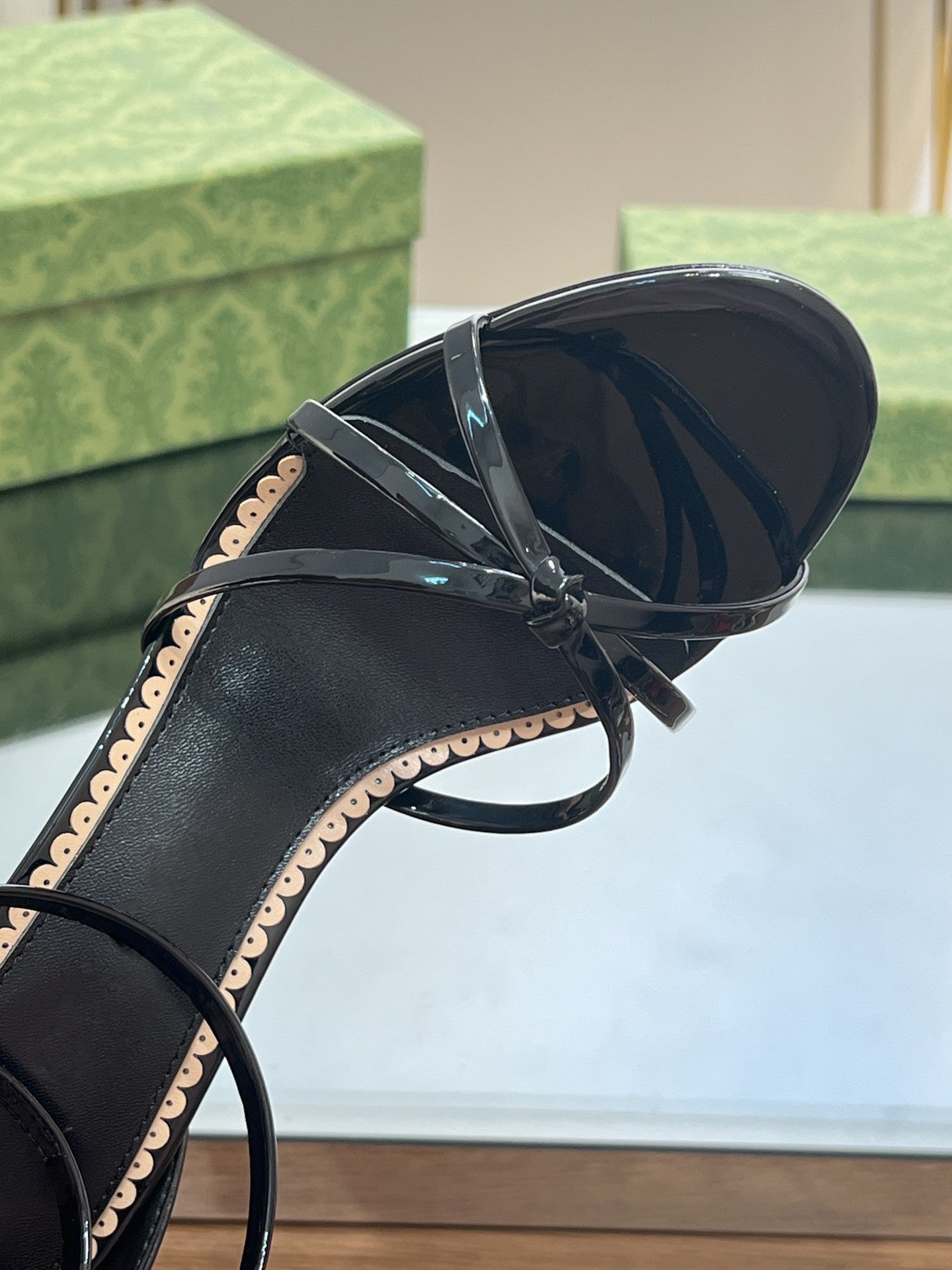Buckled stiletto sandals