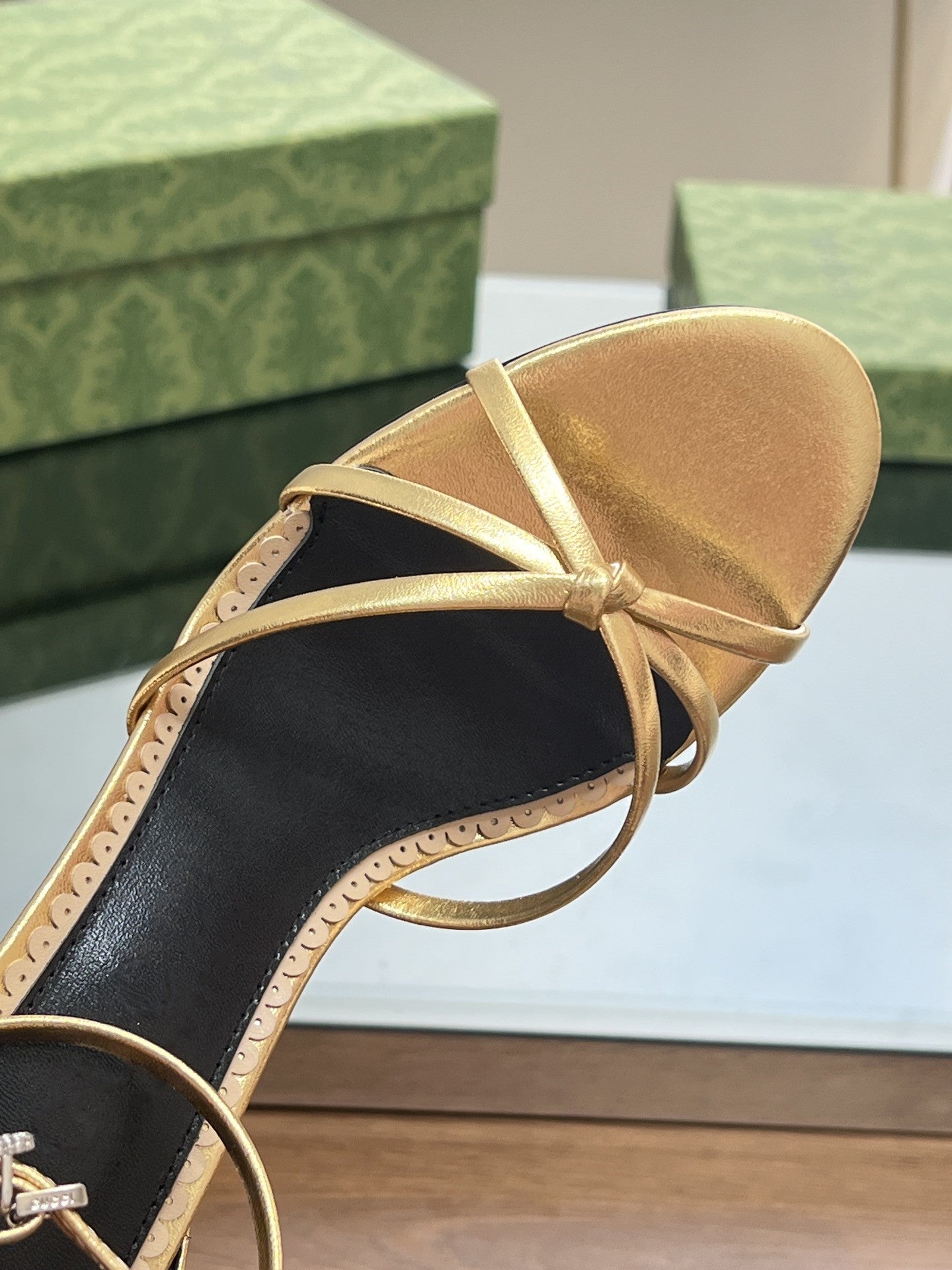 Buckled stiletto sandals