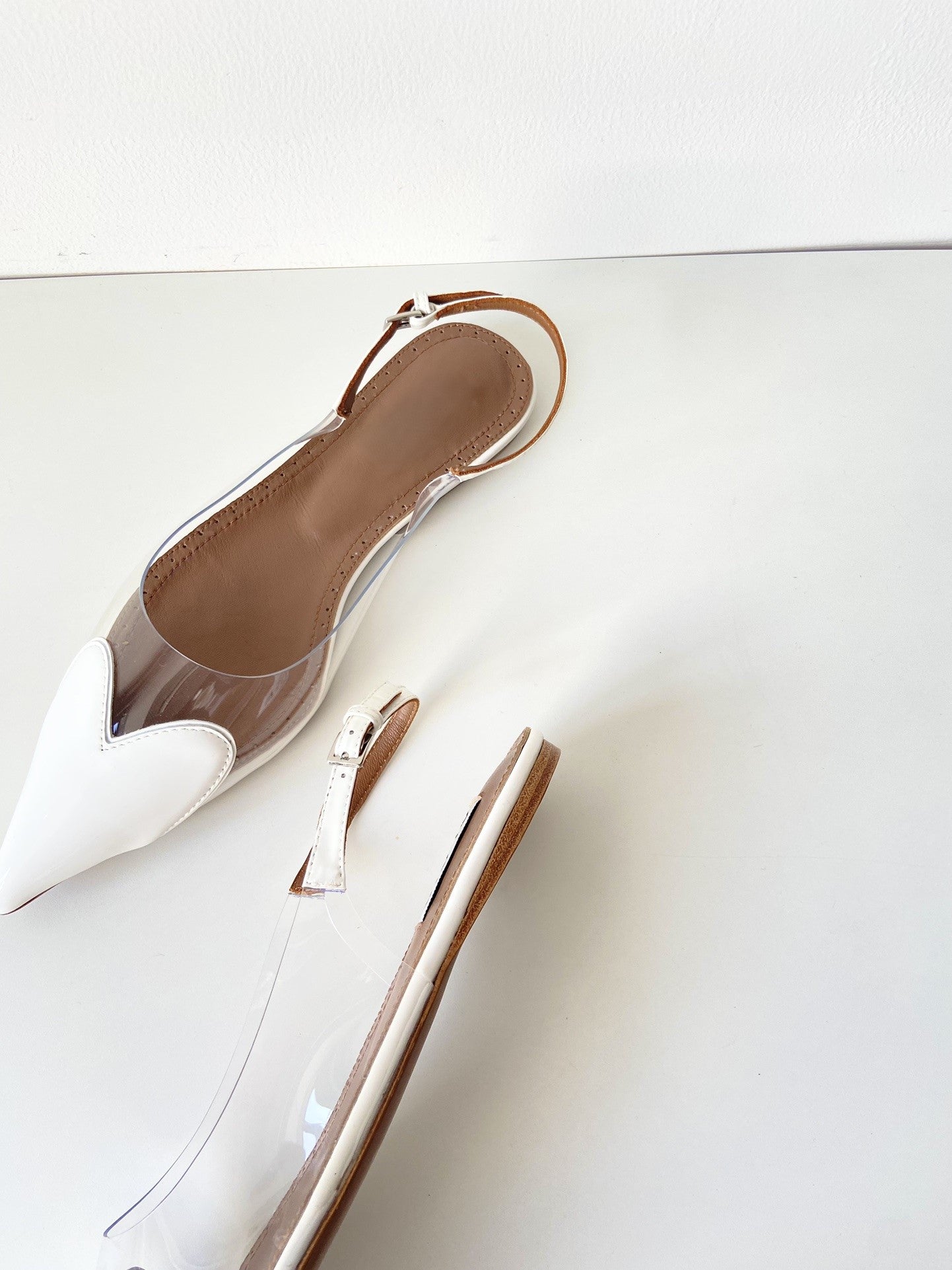 Love heart flat shoes