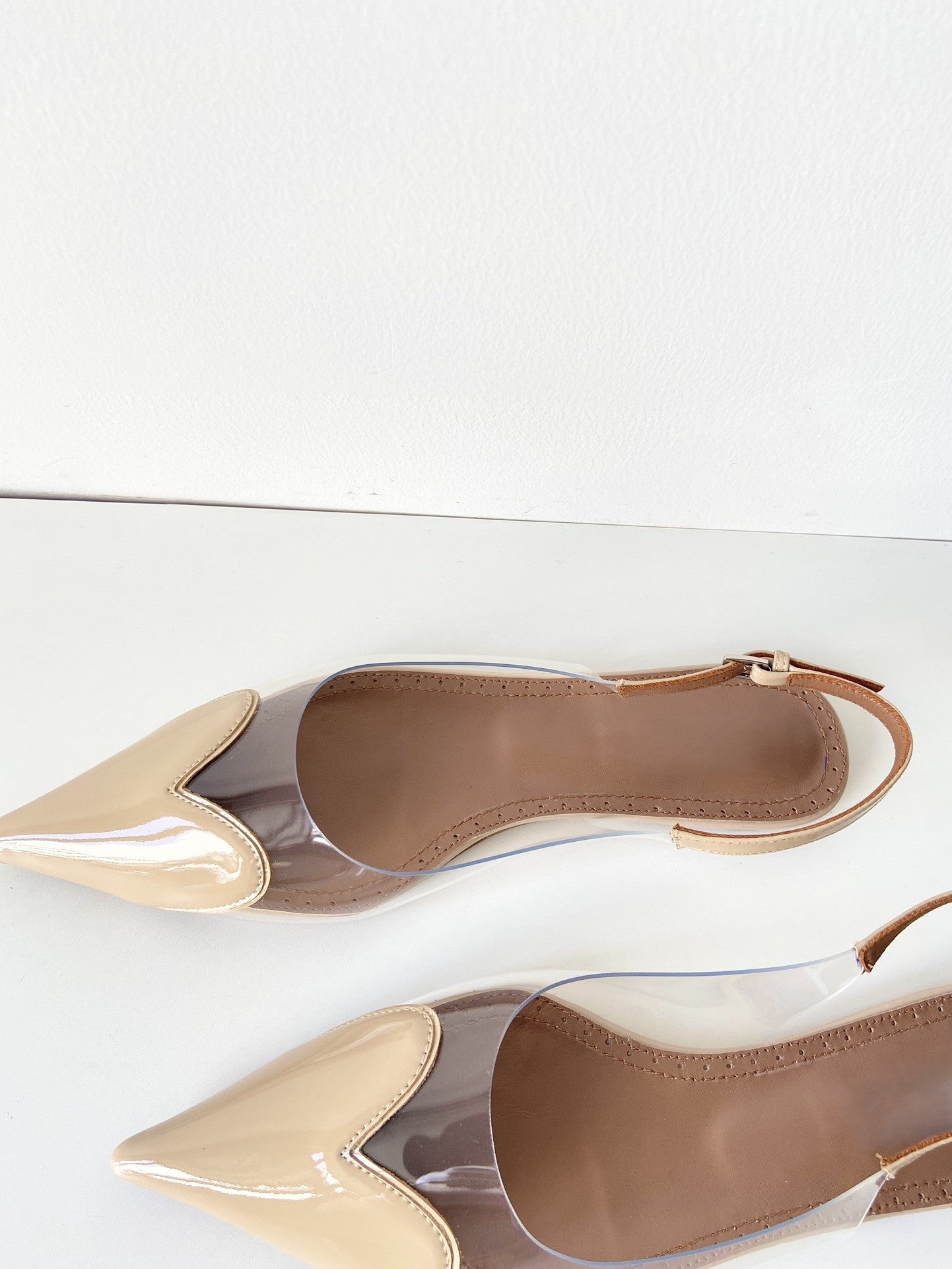 Love heart flat shoes